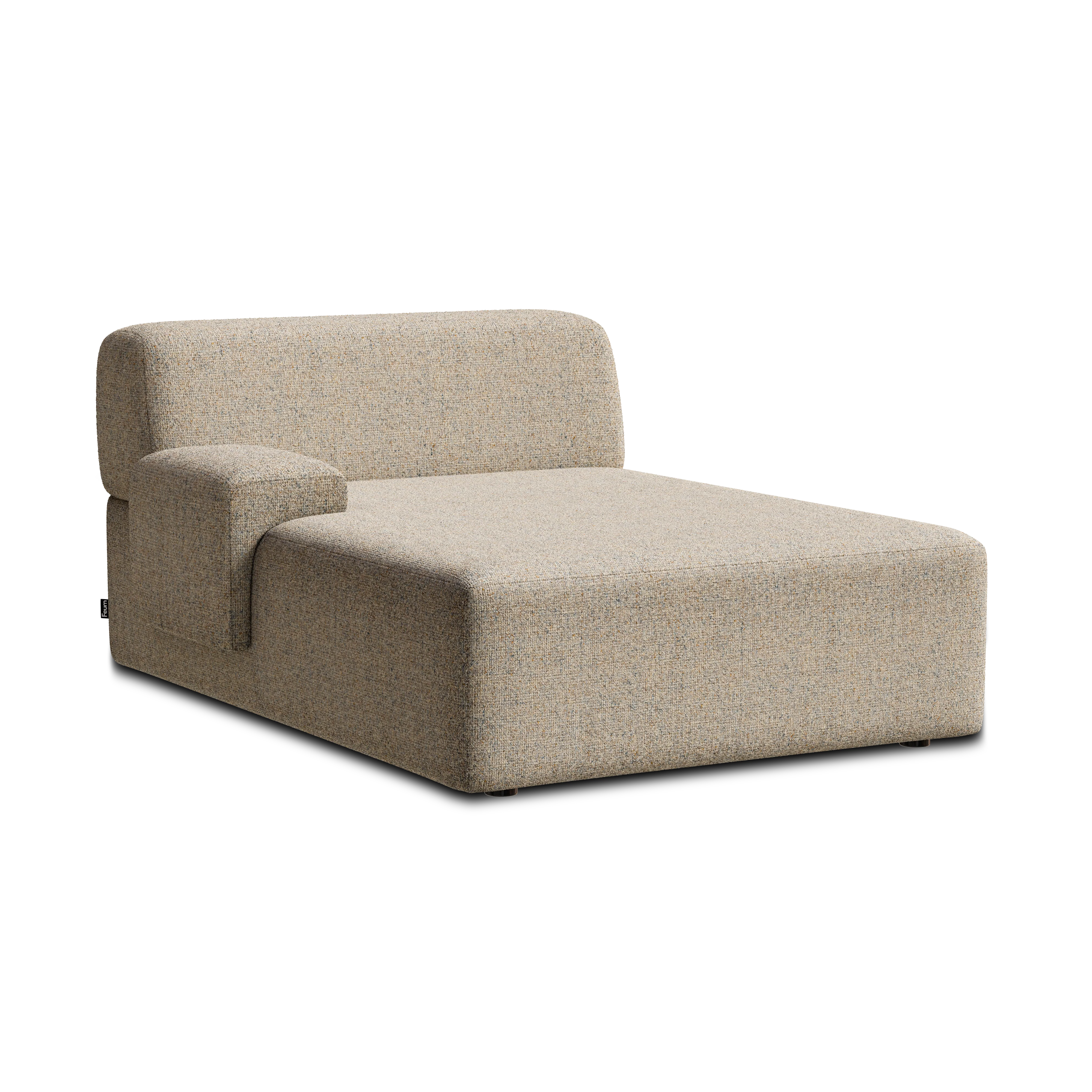Sofa modułowa UMI - szezlong lewostronny beżowy