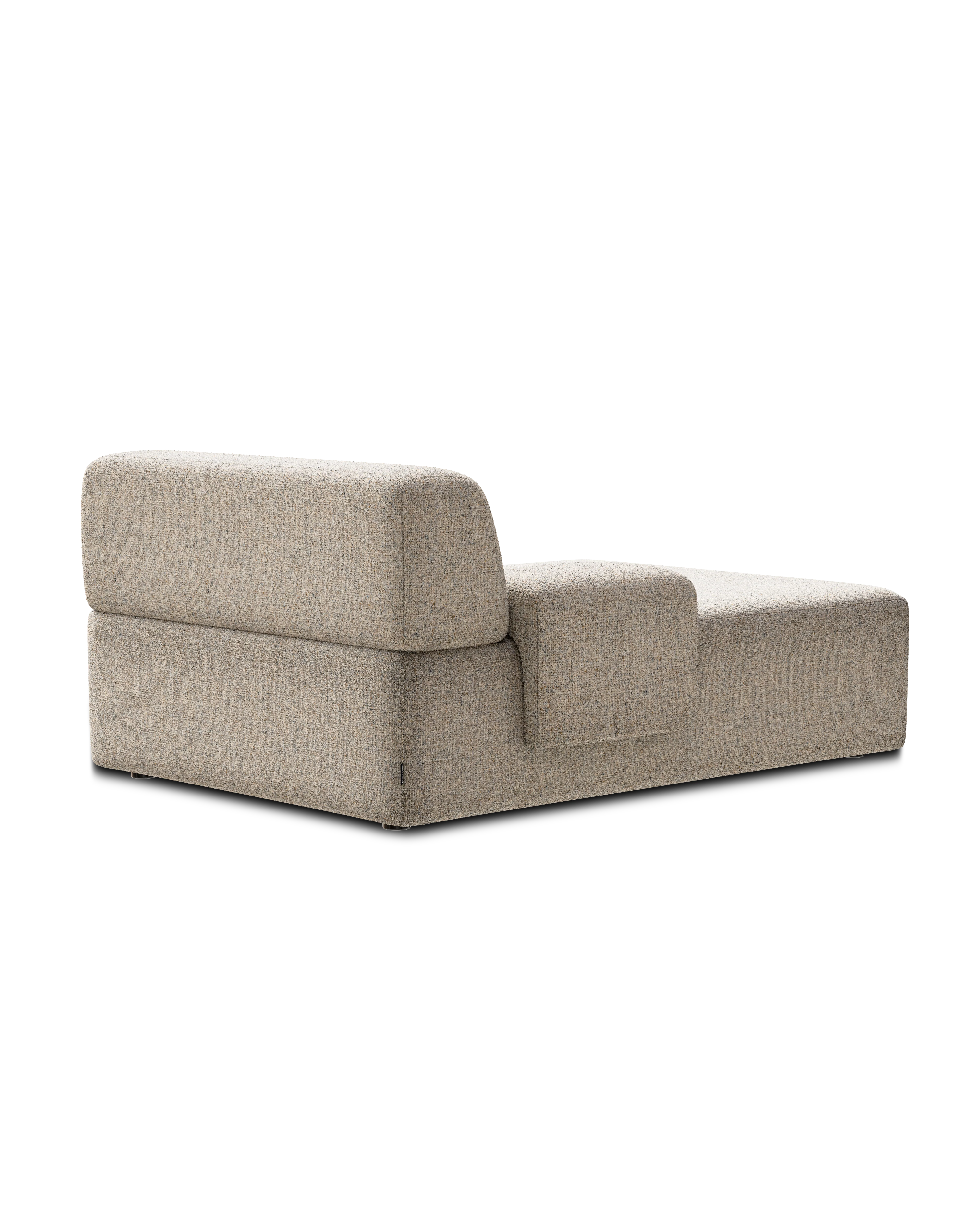 Sofa modułowa UMI - szezlong lewostronny beżowy - Image 4