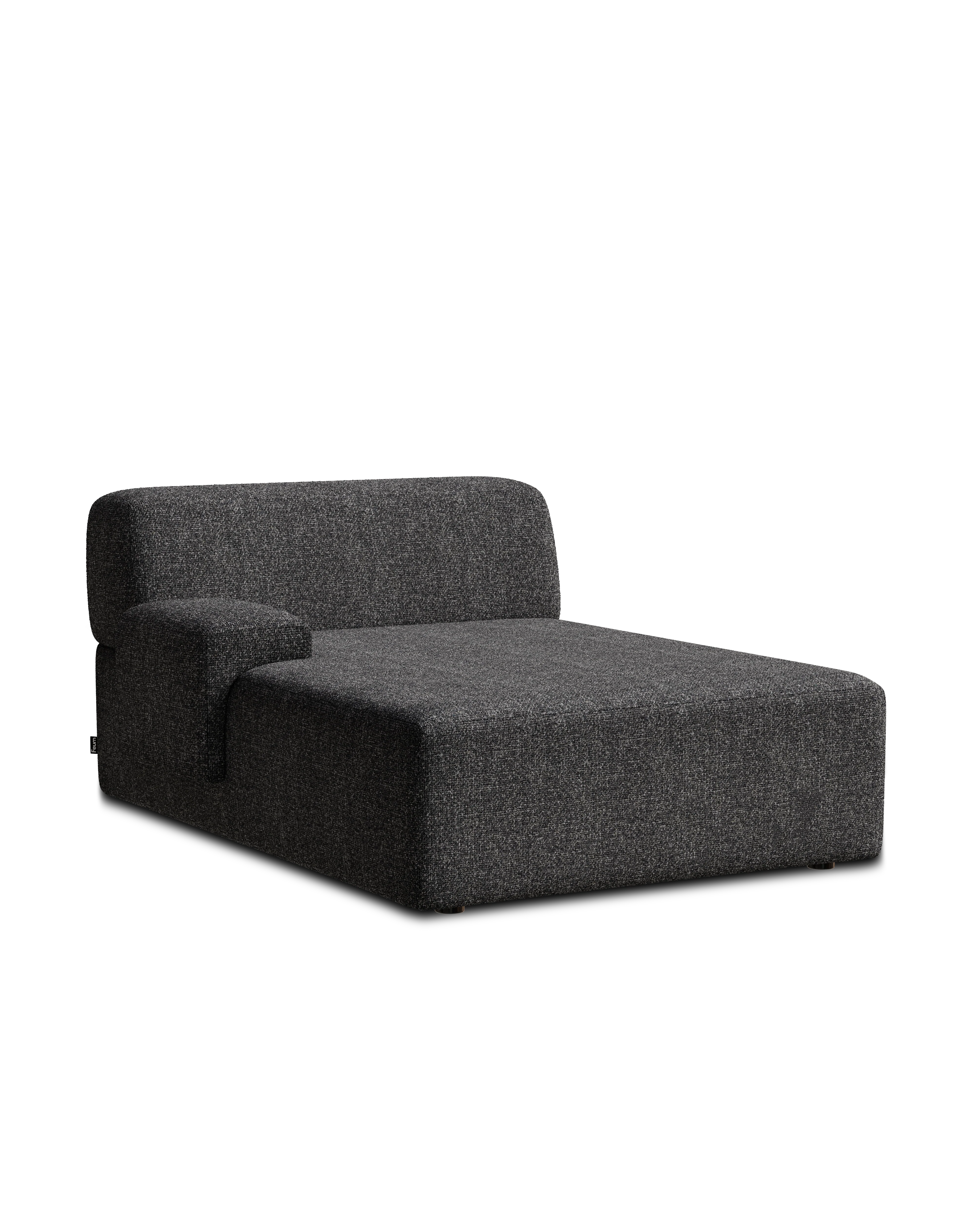 Sofa modułowa UMI - szezlong lewostronny kamienna czerń - Image 3