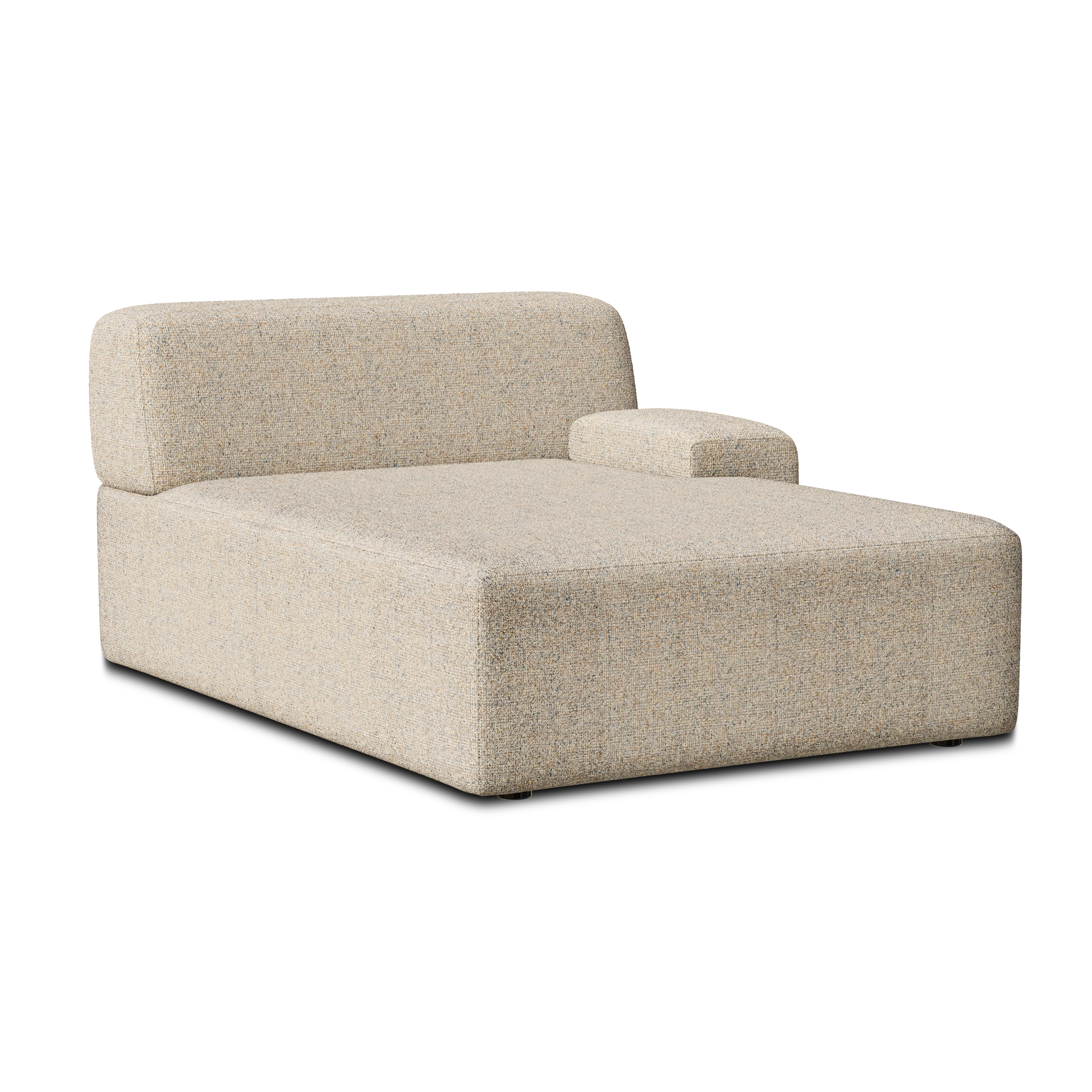 Sofa modułowa UMI - szezlong prawostronny beżowy