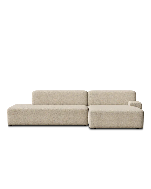 Sofa modułowa UMI - element otwarty prawostronny beżowy - Image 5