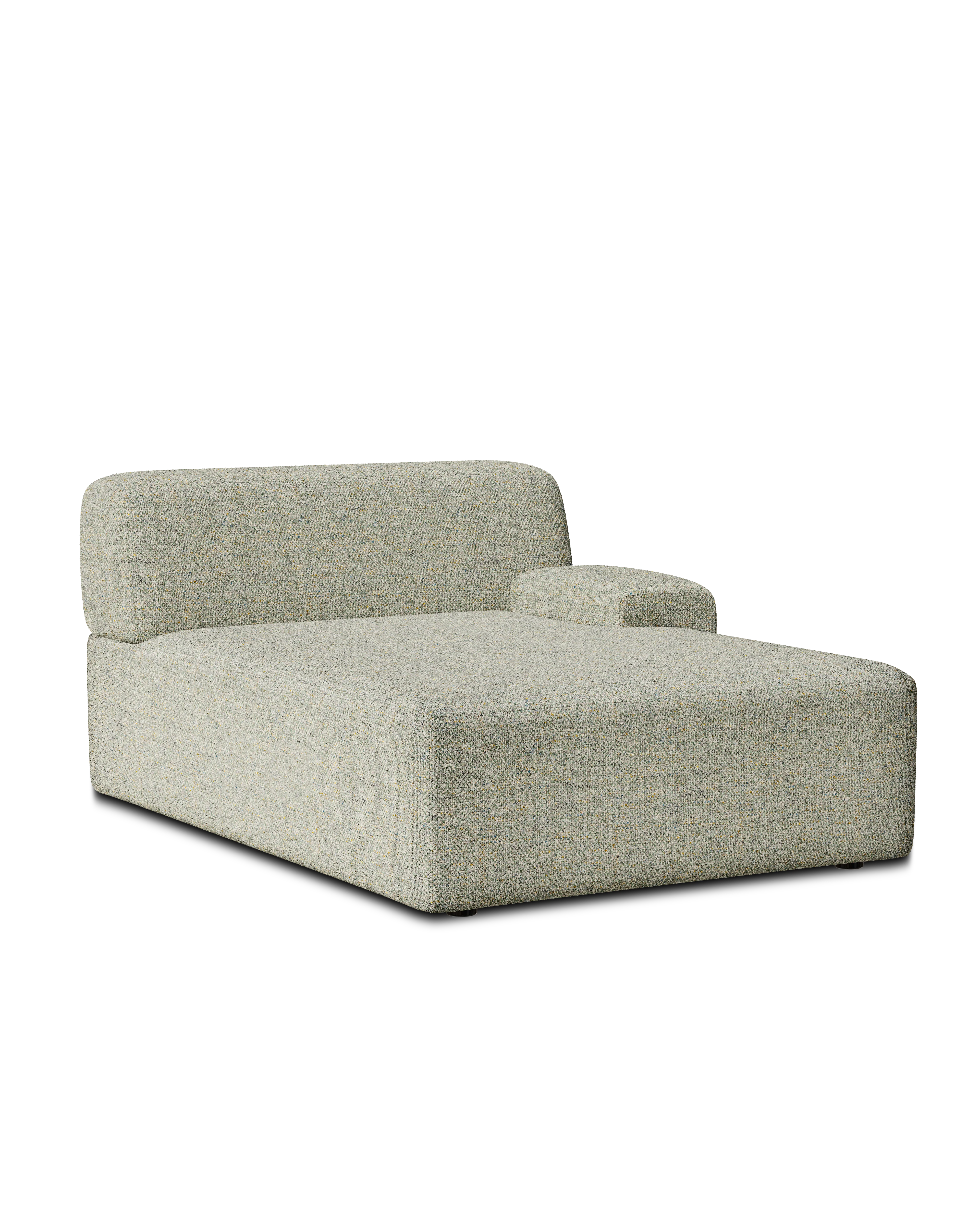 Sofa modułowa UMI - szezlong prawostronny jasny zielony - Image 4