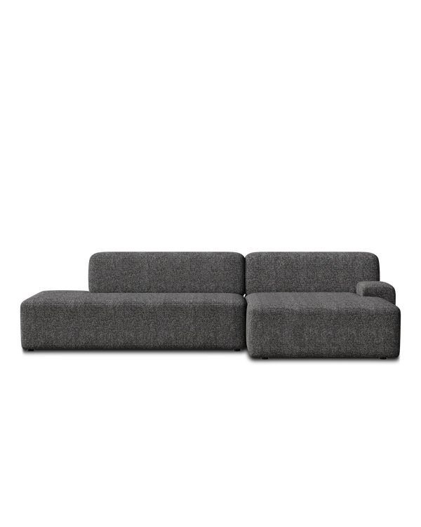 Sofa modułowa UMI - element otwarty prawostronny kamienna czerń - Image 5