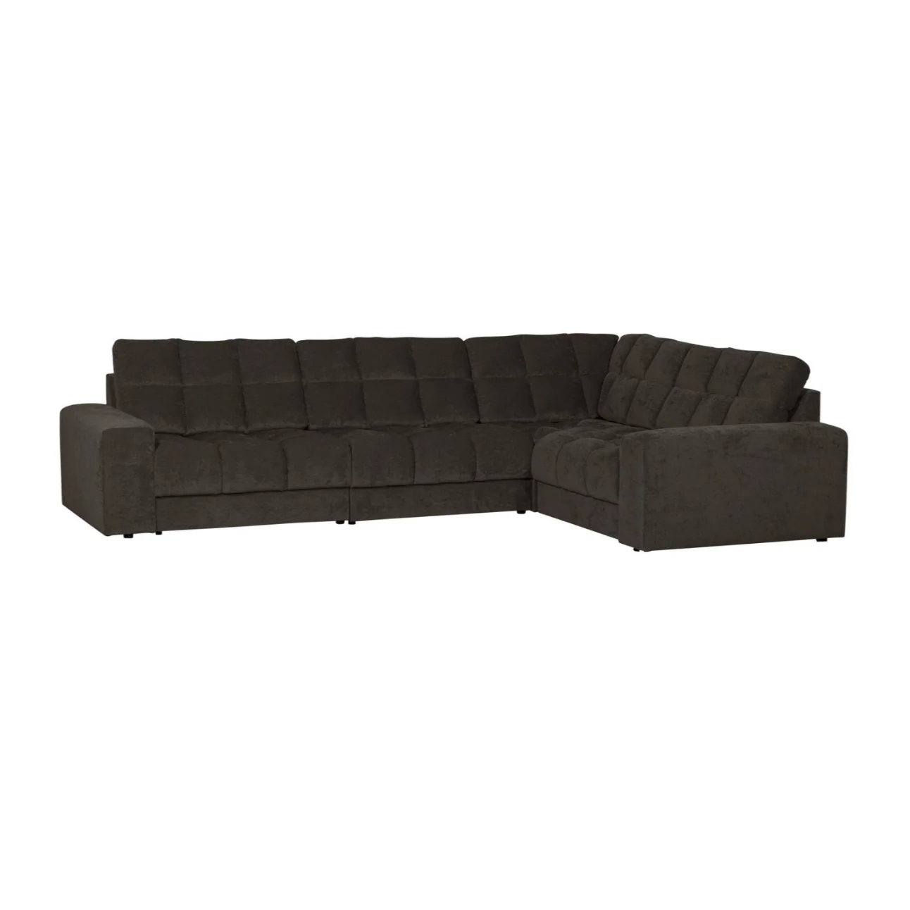 Sofa narożna prawostronna SECOND DATE antracytowy