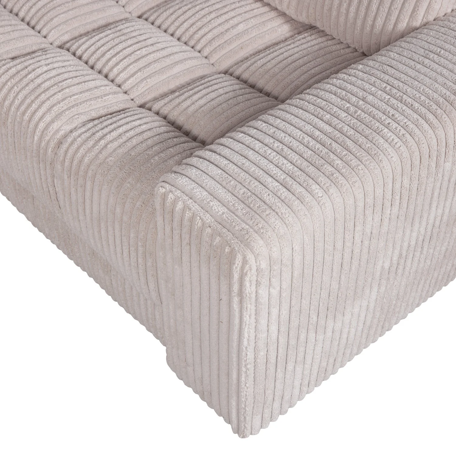 Sofa narożna prawostronna SECOND DATE kremowy sztruks - Image 7