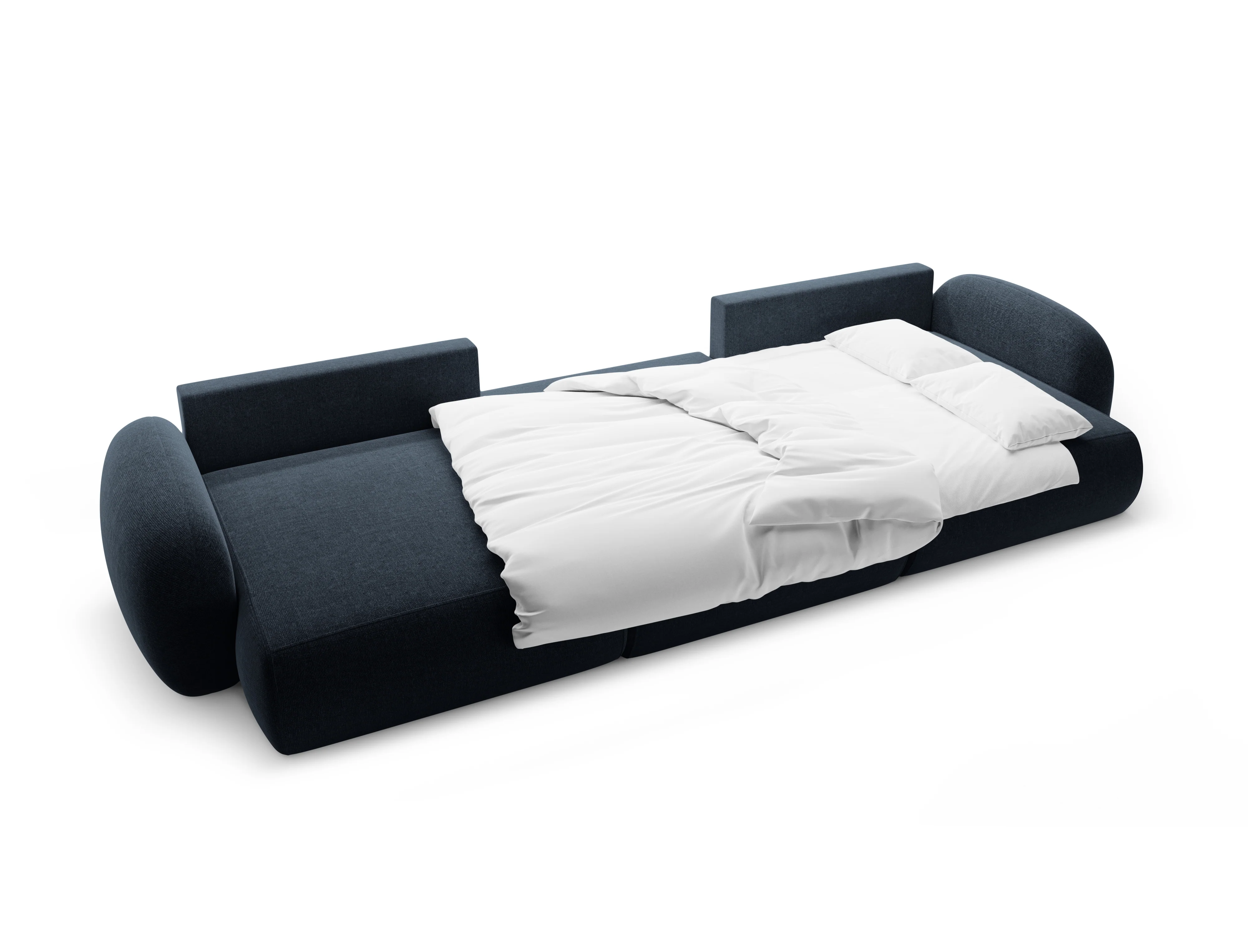Sofa panoramiczna z funkcją spania 5-osobowa TONALE granatowy - Image 3