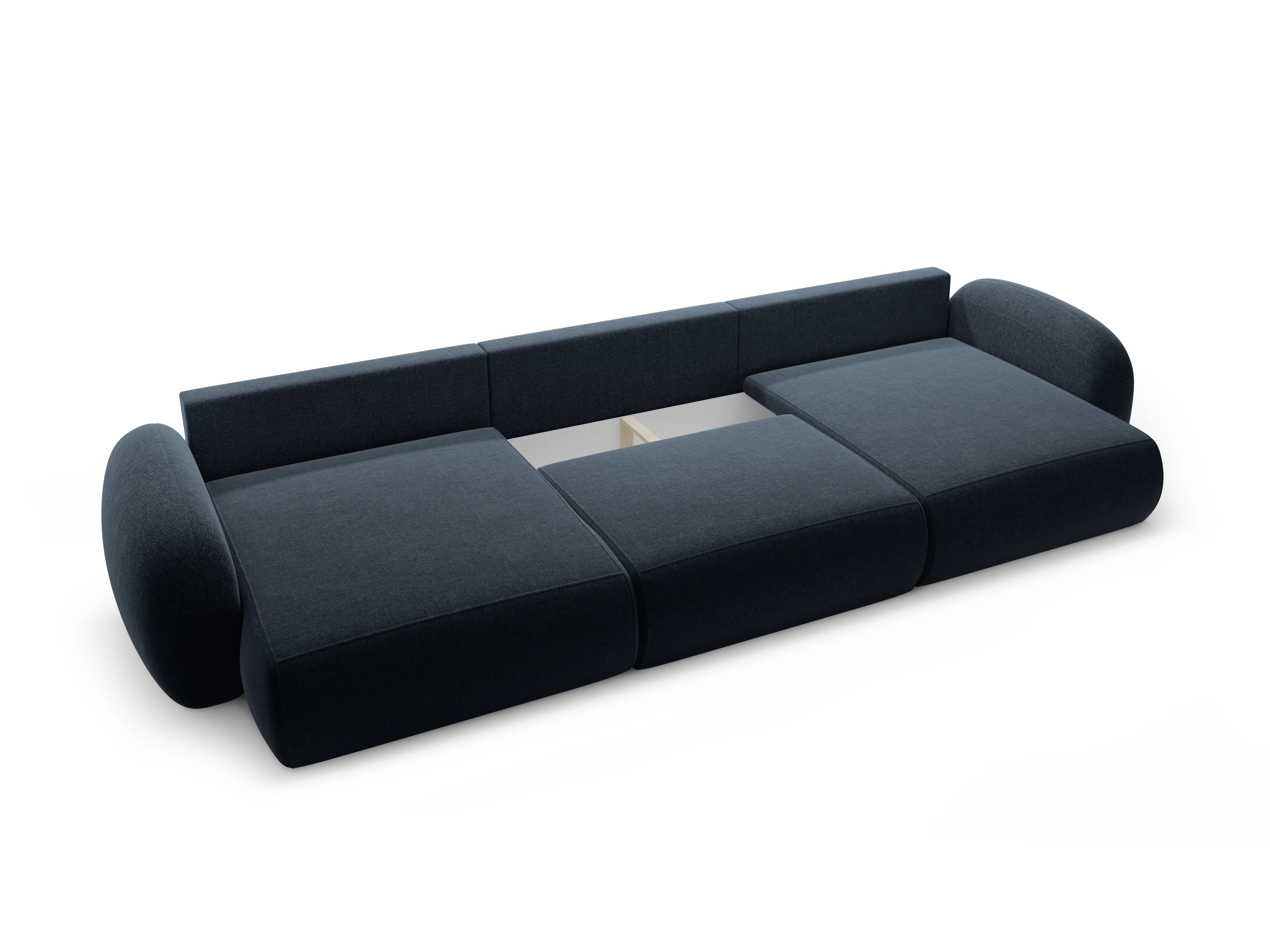 Sofa panoramiczna z funkcją spania 5-osobowa TONALE granatowy - Image 5