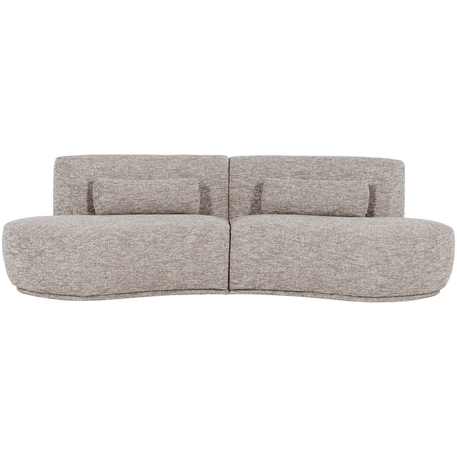 Sofa półokrągła 4-osobowa BATAVIER piaskowy melanż - Image 4
