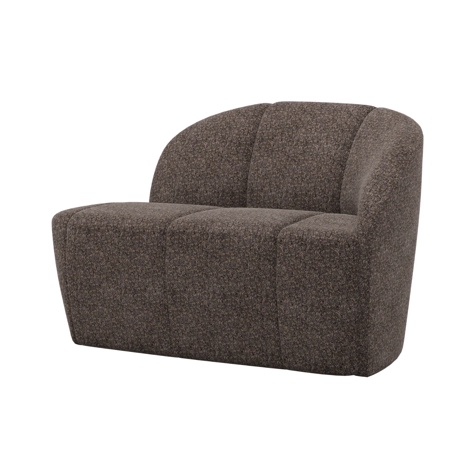 Sofa prawostronna 2-osobowa MOJO brązowy baranek