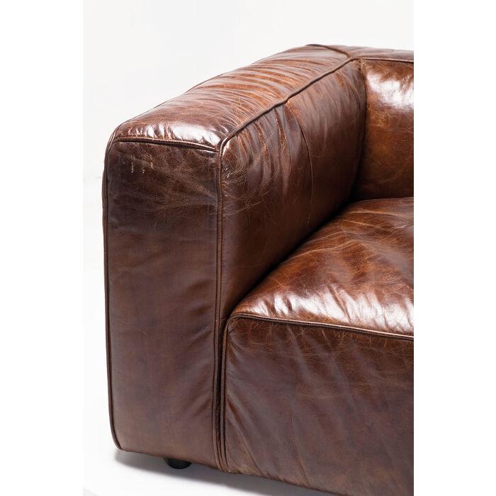 Sofa skórzana 3-osobowa CUBETTO brązowy - Image 11
