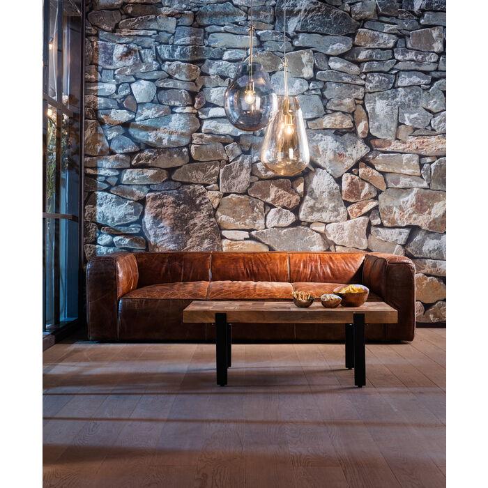 Sofa skórzana 3-osobowa CUBETTO brązowy - Image 6