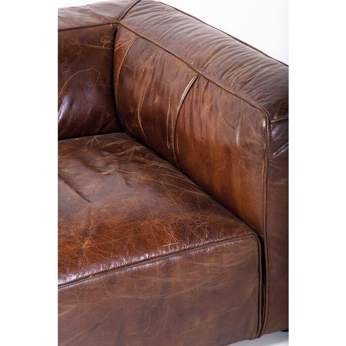 Sofa skórzana 3-osobowa CUBETTO brązowy - Image 9