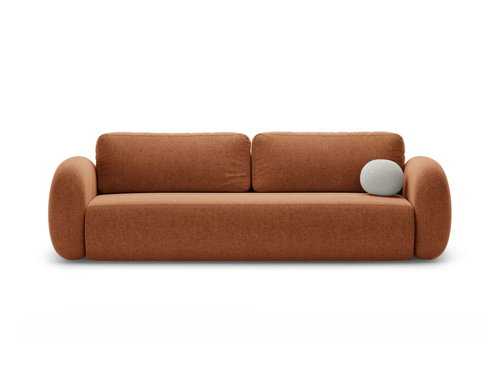 Sofa z funkcją spania 3-osobowa TONALE ceglany - Image 3