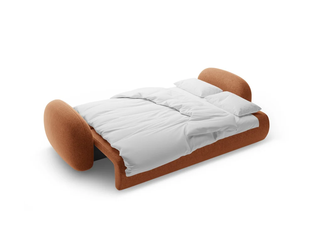 Sofa z funkcją spania 3-osobowa TONALE ceglany - Image 4