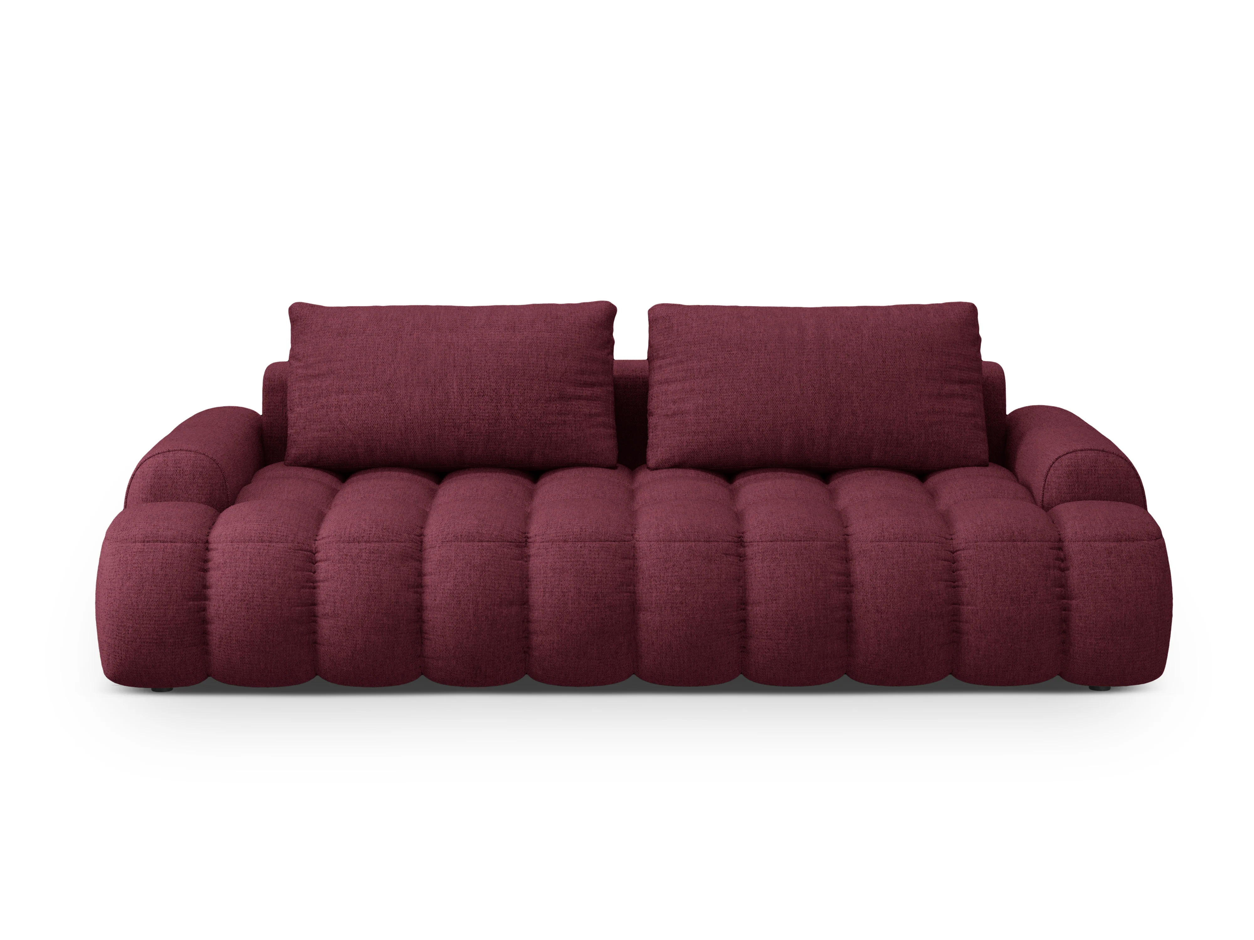 Sofa z funkcją spania 4-osobowa LINZ bordowy - Image 5