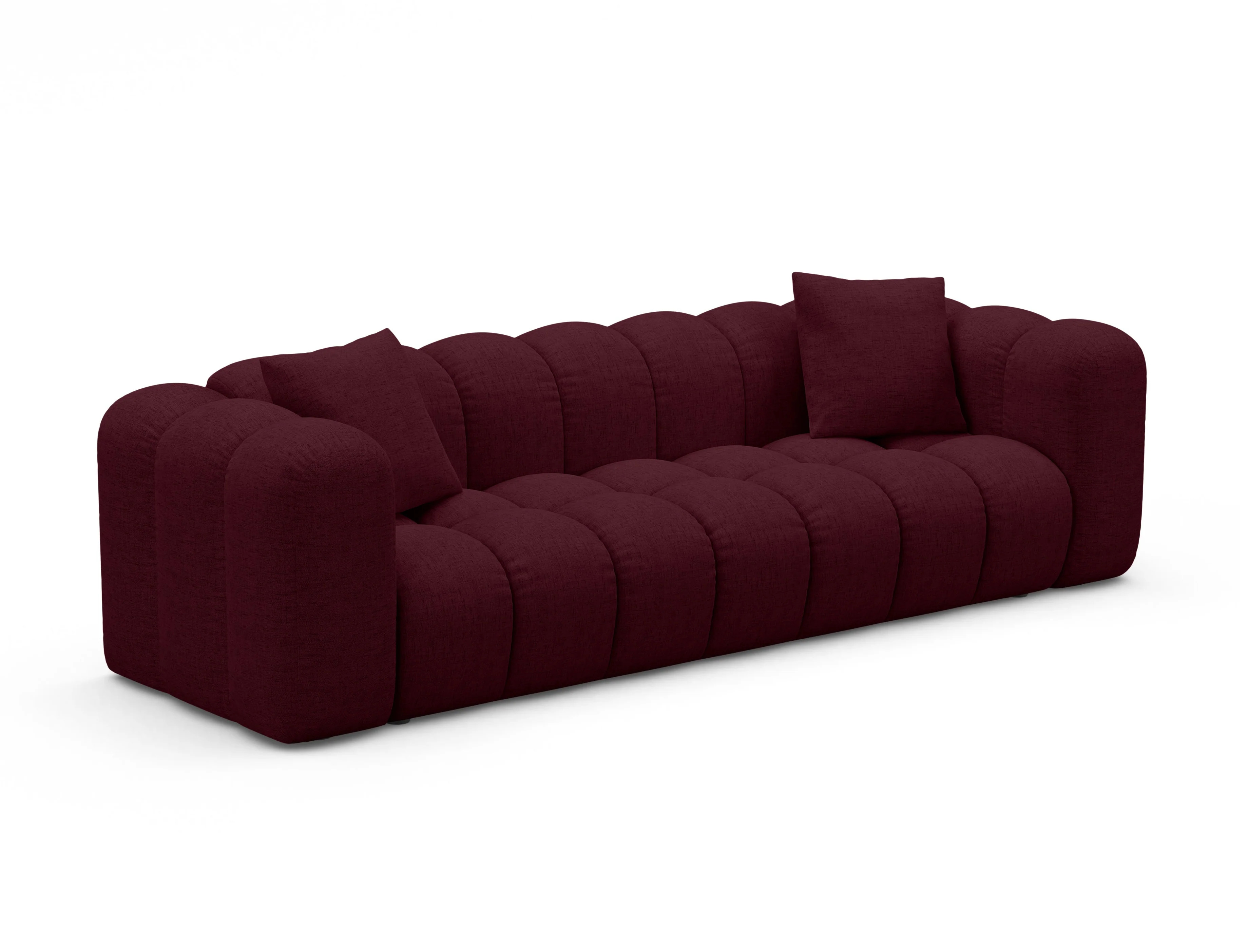 Sofa z funkcją spania ASTRO burgundowy szenil