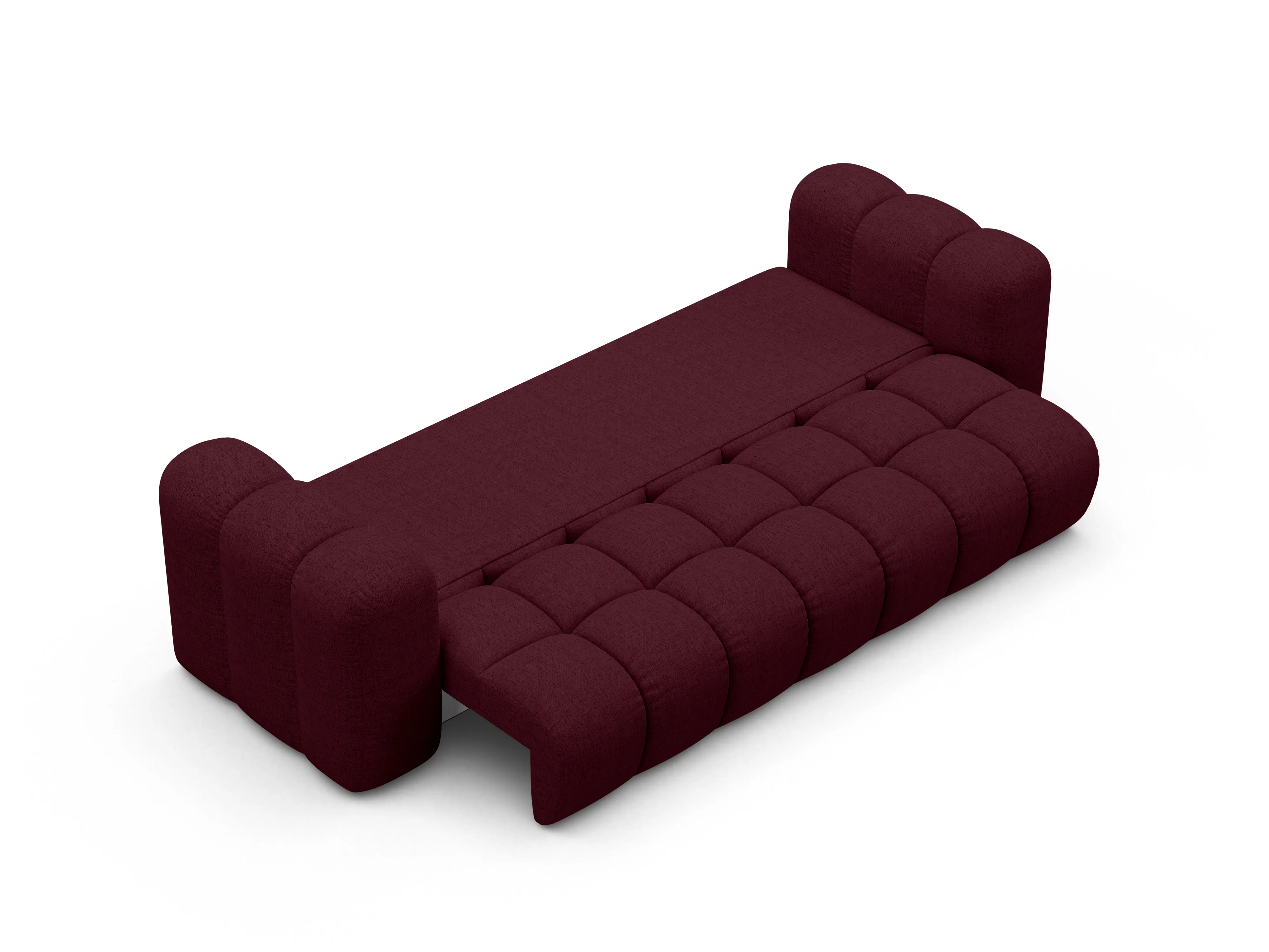 Sofa z funkcją spania ASTRO burgundowy szenil - Image 3