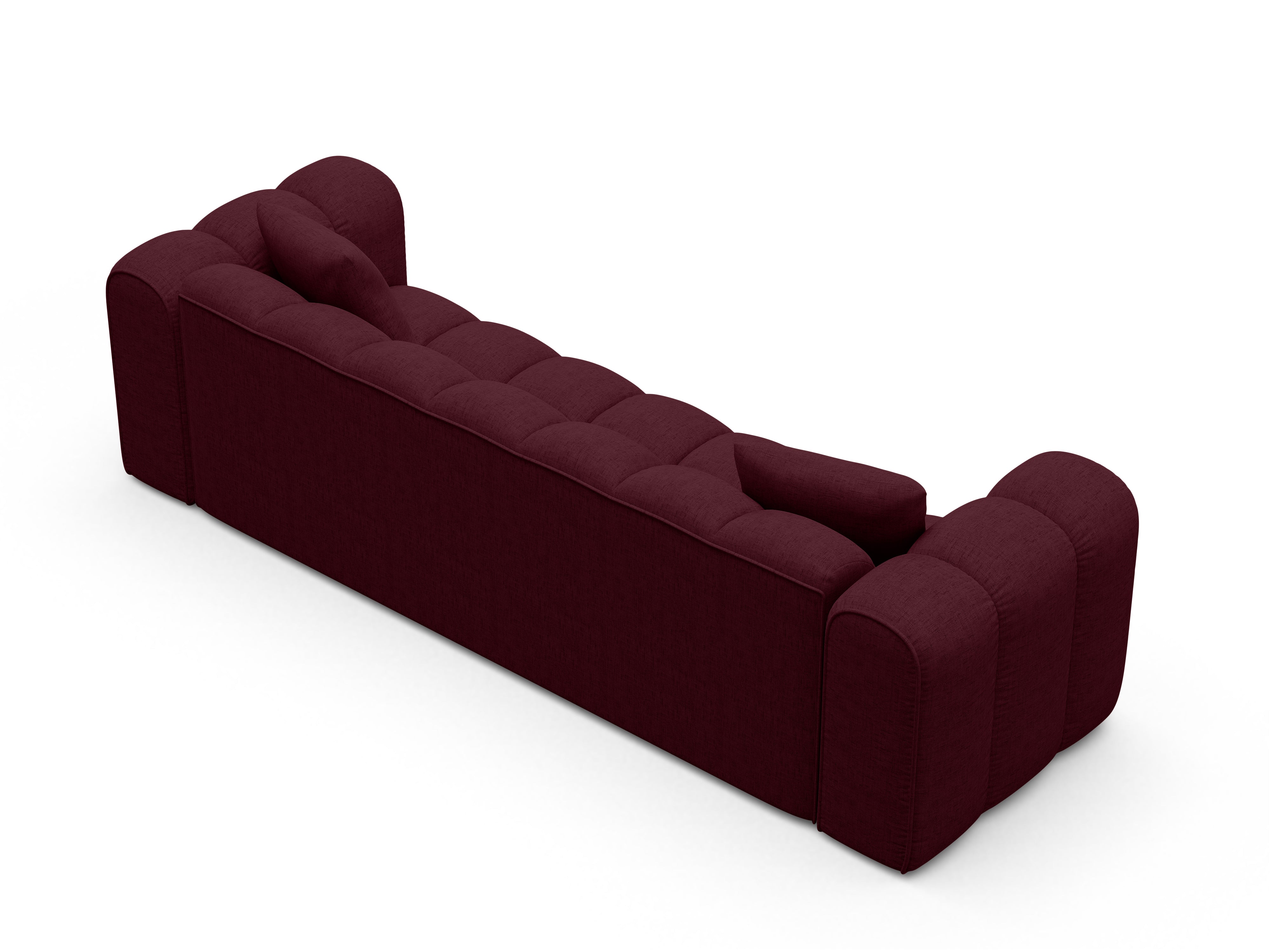 Sofa z funkcją spania ASTRO burgundowy szenil - Image 5