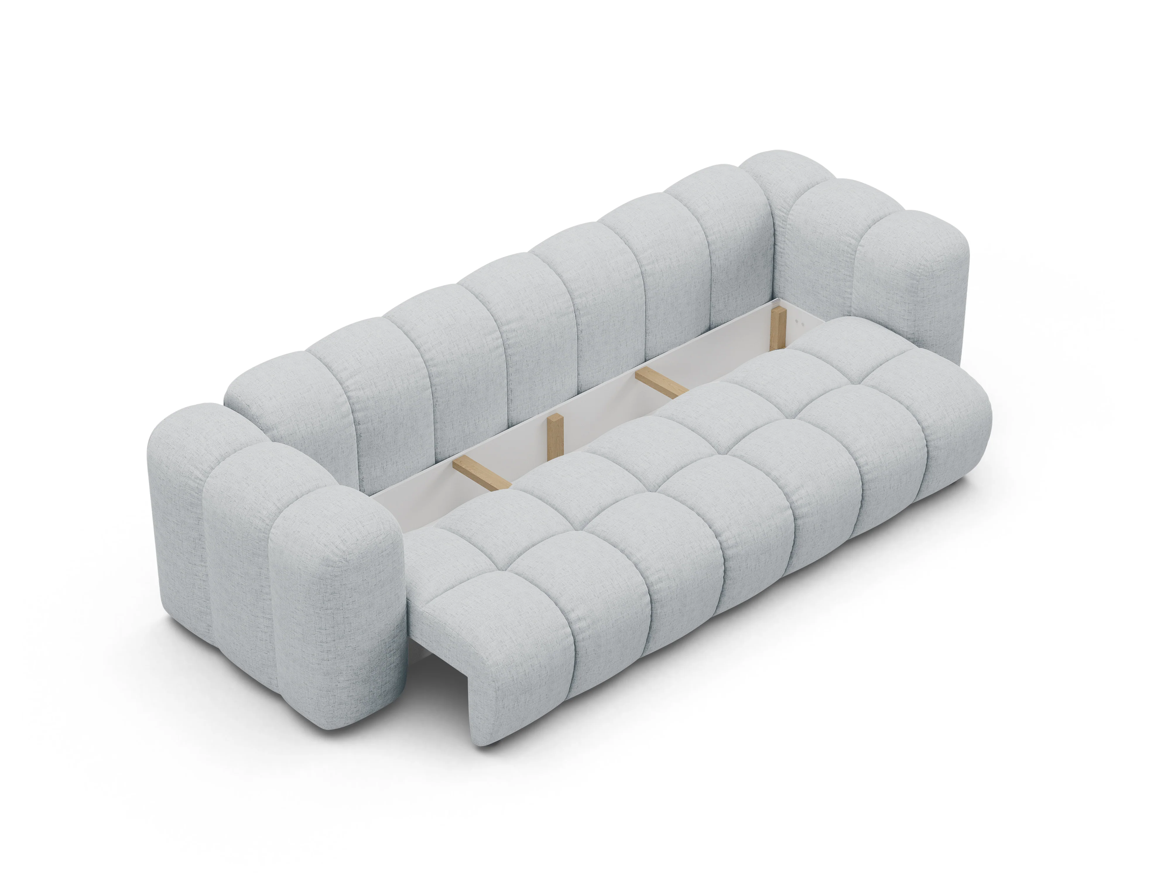 Sofa z funkcją spania ASTRO jasnoszary szenil - Image 4
