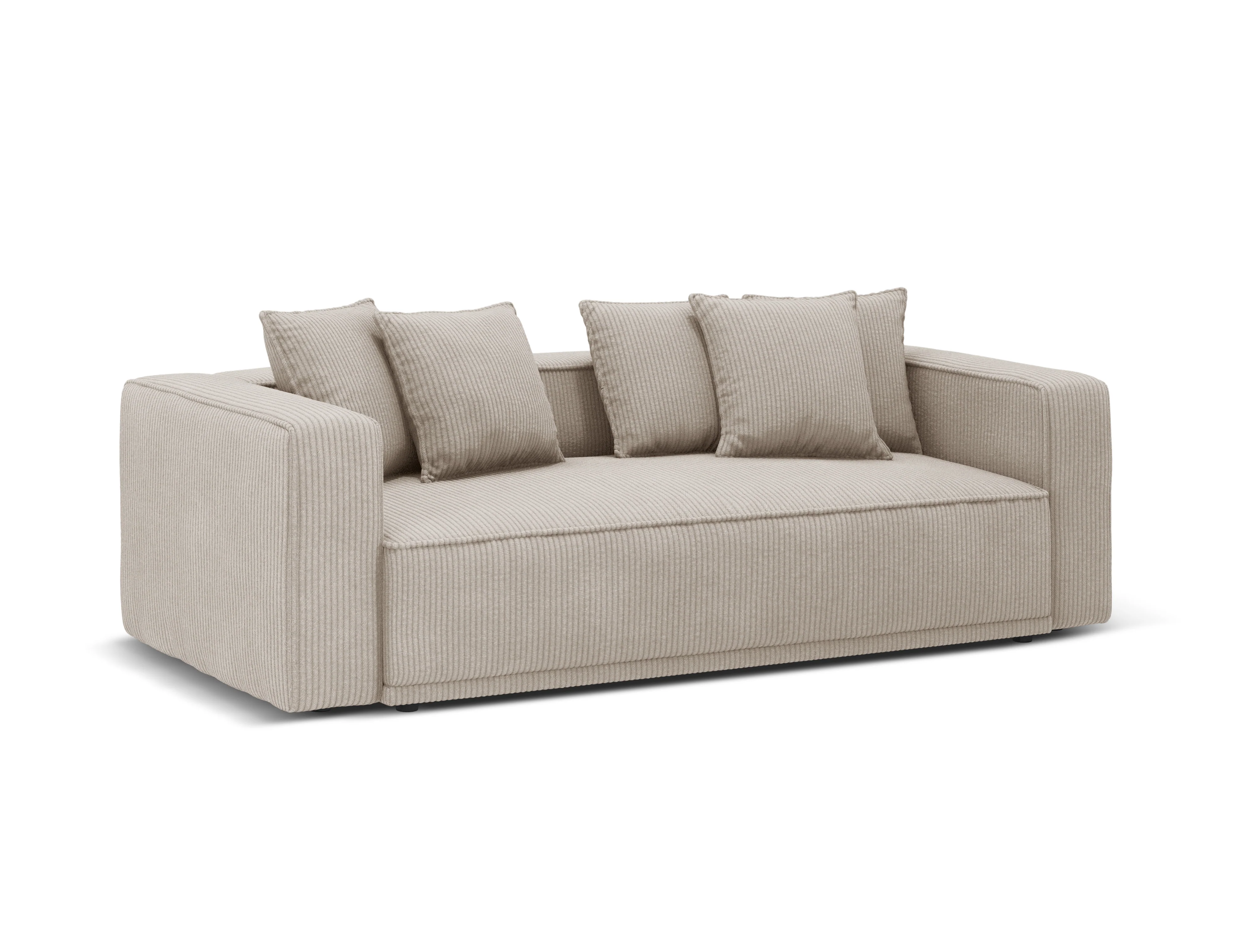 Sofa z funkcją spania RIBES beżowy sztruks