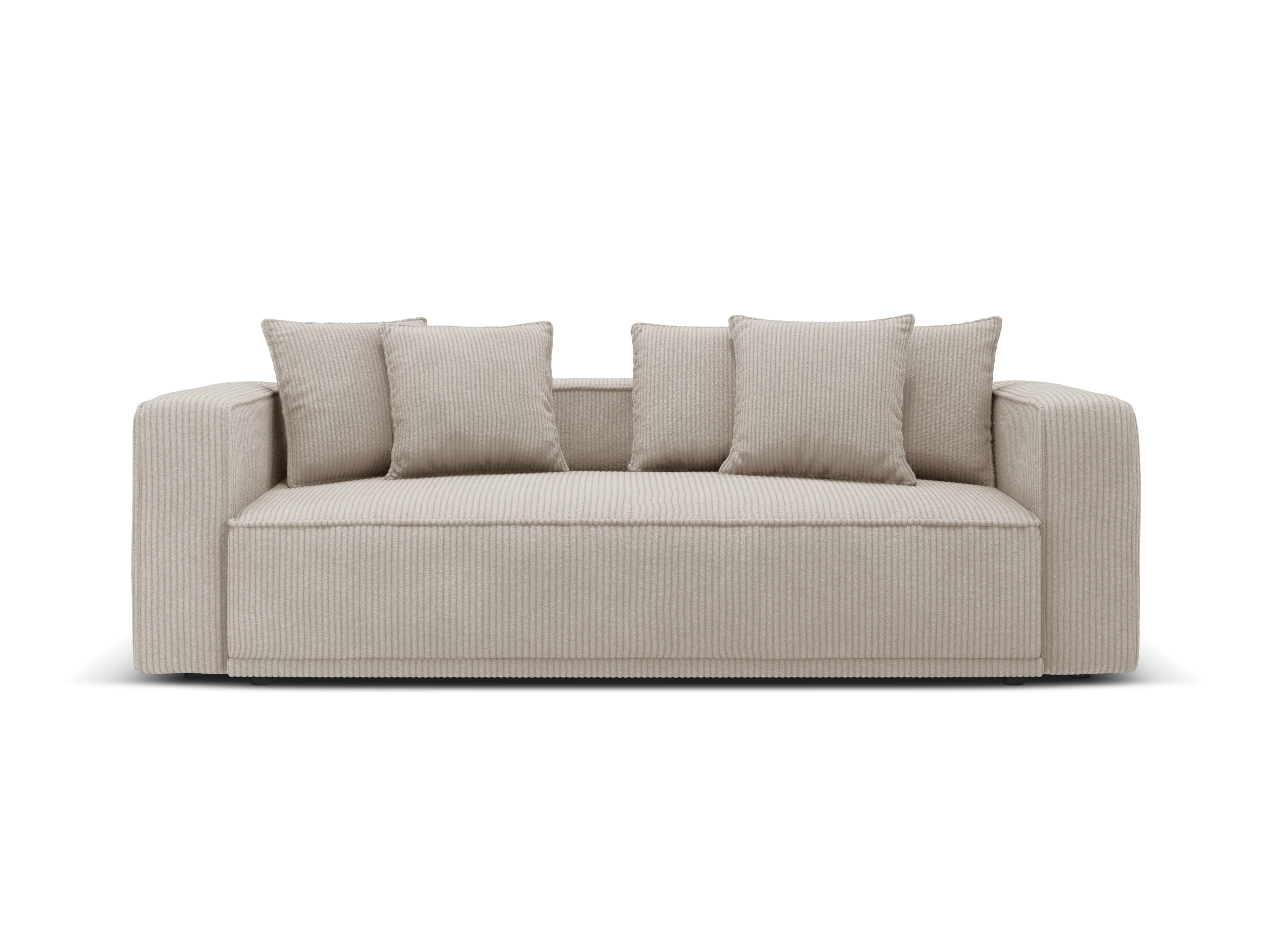 Sofa z funkcją spania RIBES beżowy sztruks - Image 3