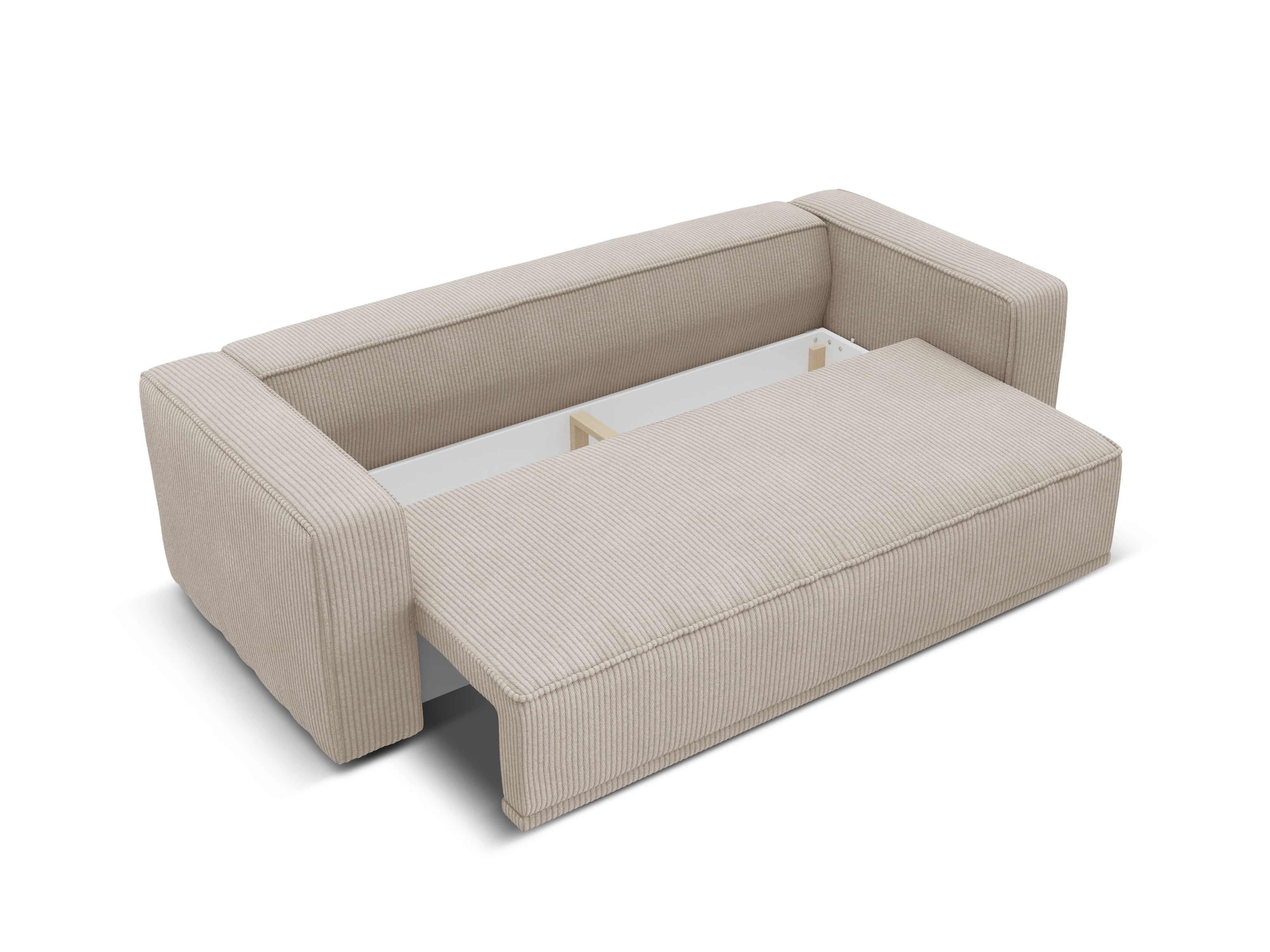 Sofa z funkcją spania RIBES beżowy sztruks - Image 6