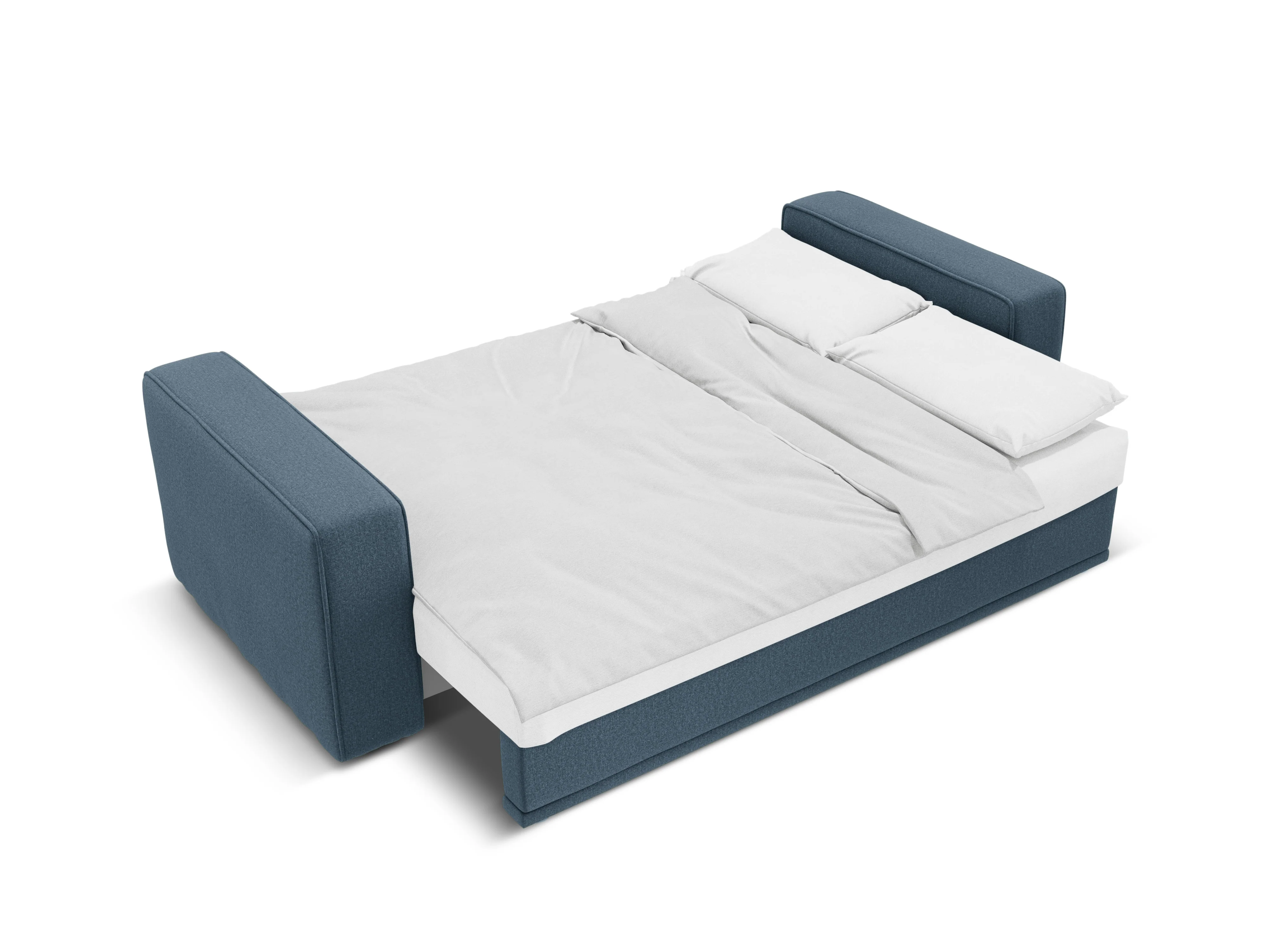 Sofa z funkcją spania RIBES dżinsowy niebieski szenil - Image 5