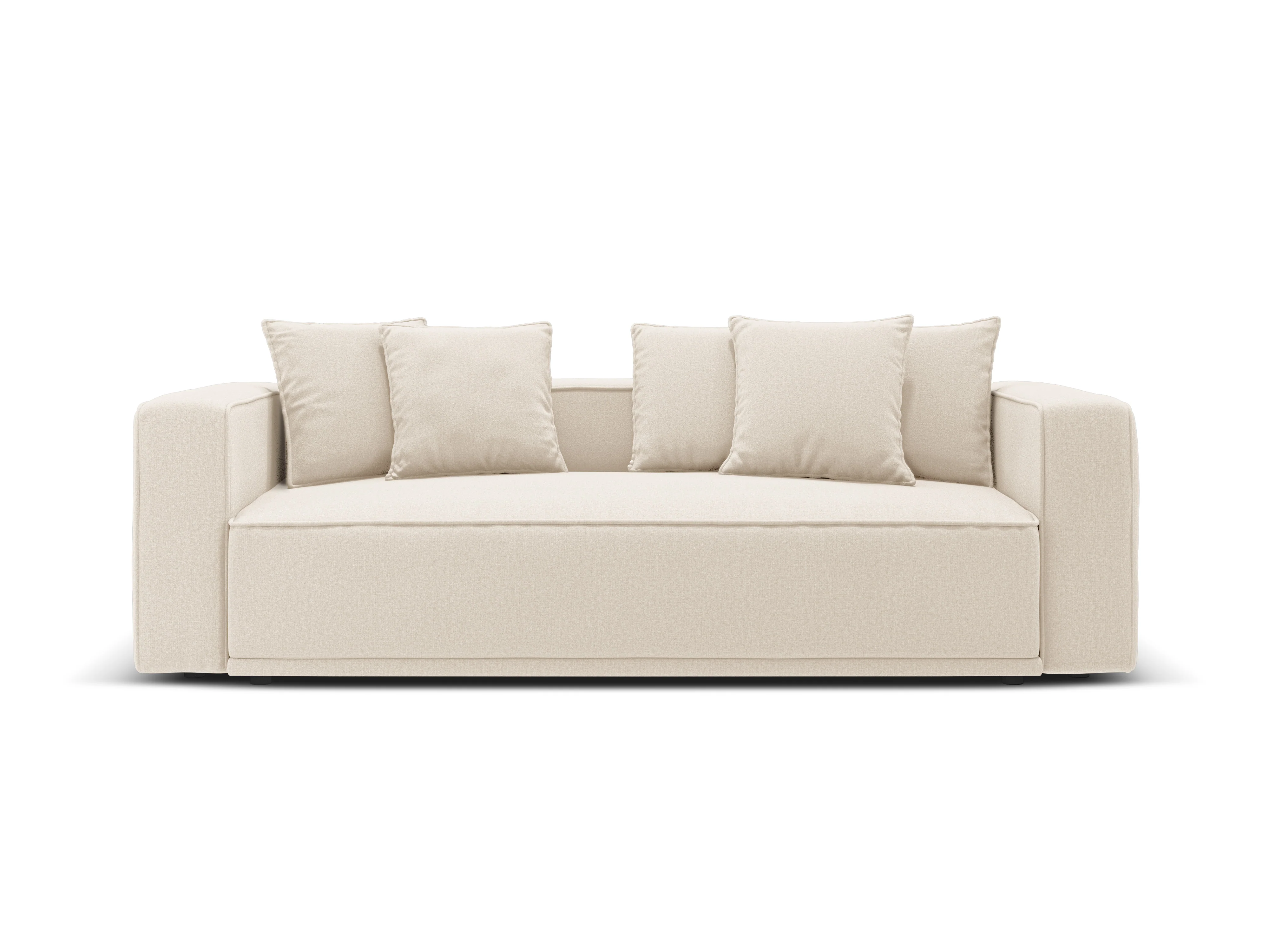 Sofa z funkcją spania RIBES jasnobeżowy szenil - Image 3
