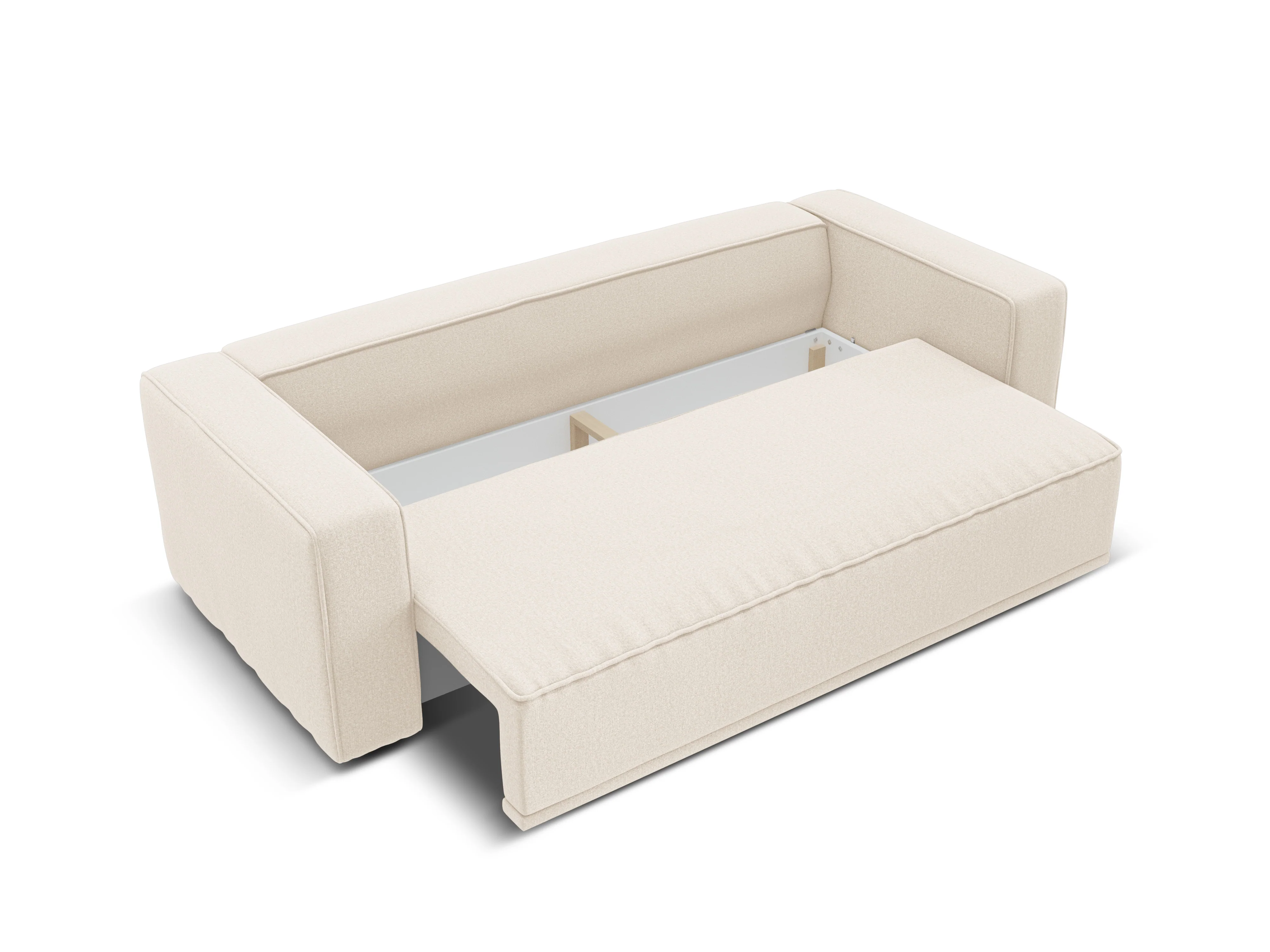 Sofa z funkcją spania RIBES jasnobeżowy szenil - Image 6