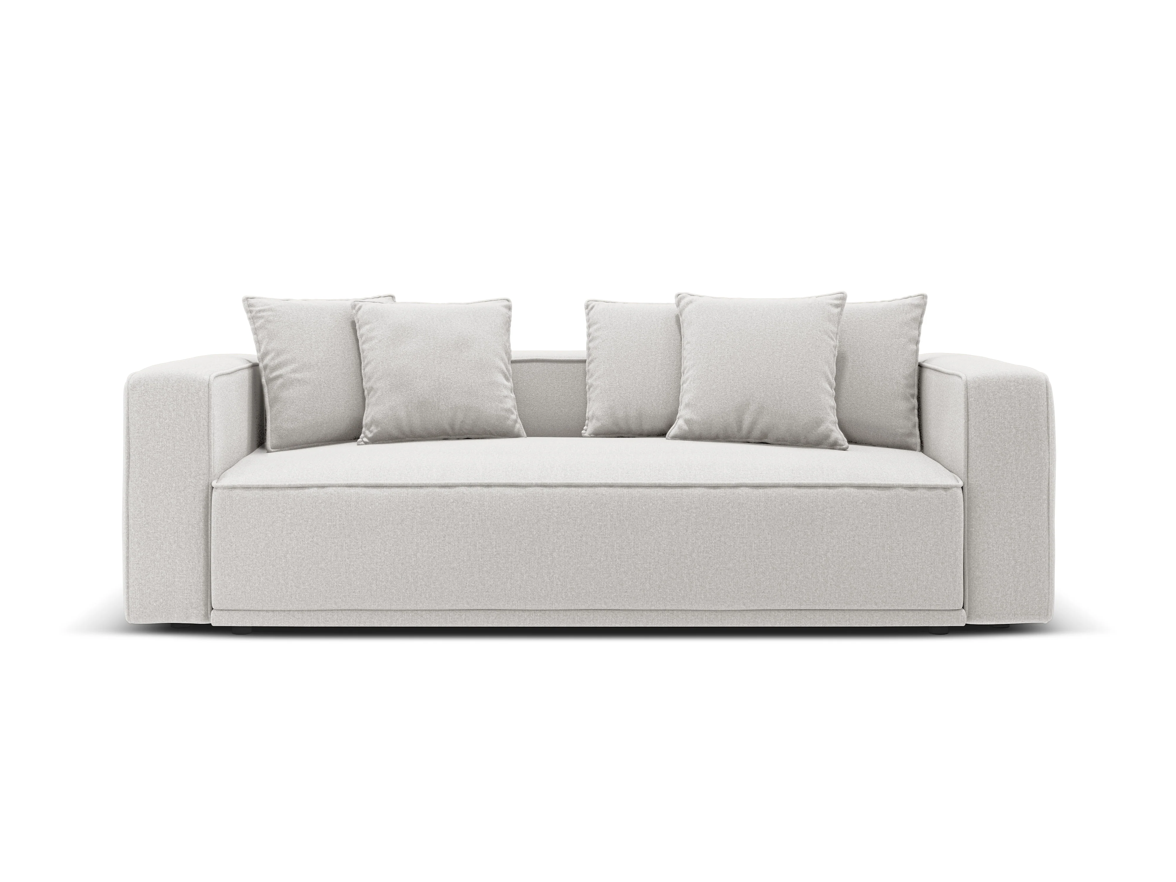Sofa z funkcją spania RIBES srebrny szenil - Image 3