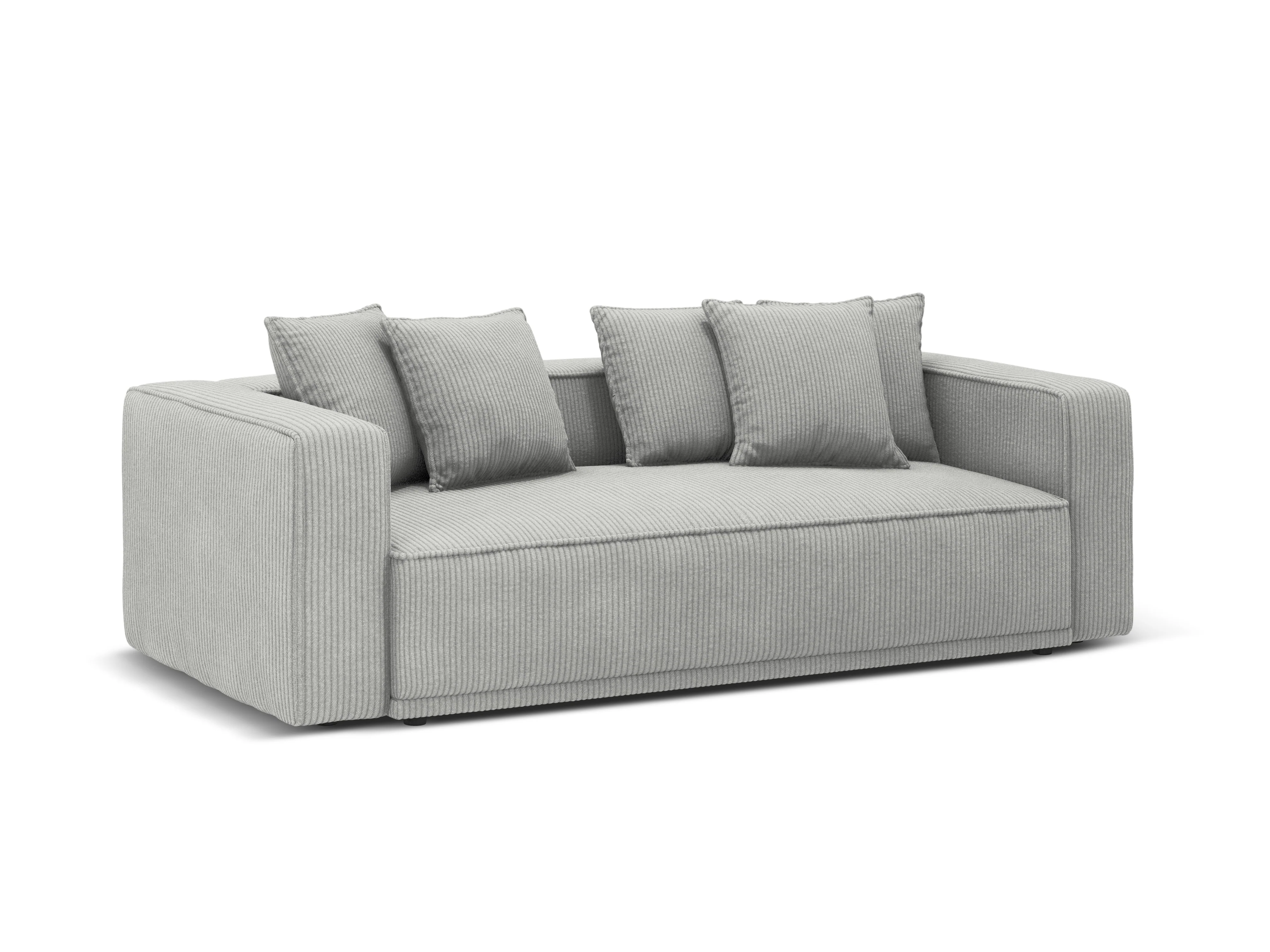 Sofa z funkcją spania RIBES szary sztruks