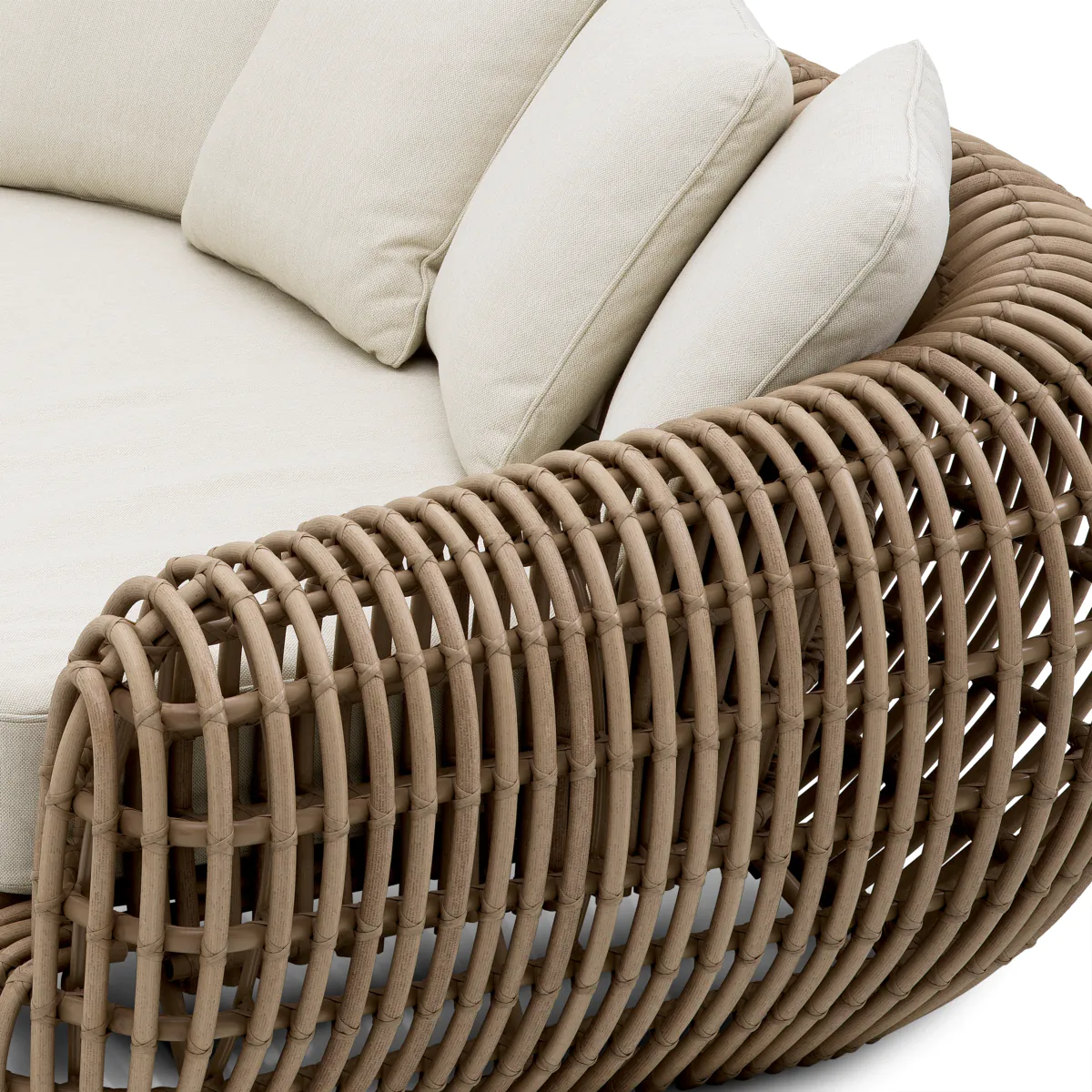 Sofa zewnętrzna SIDERNO syntetyczny rattan - Image 6