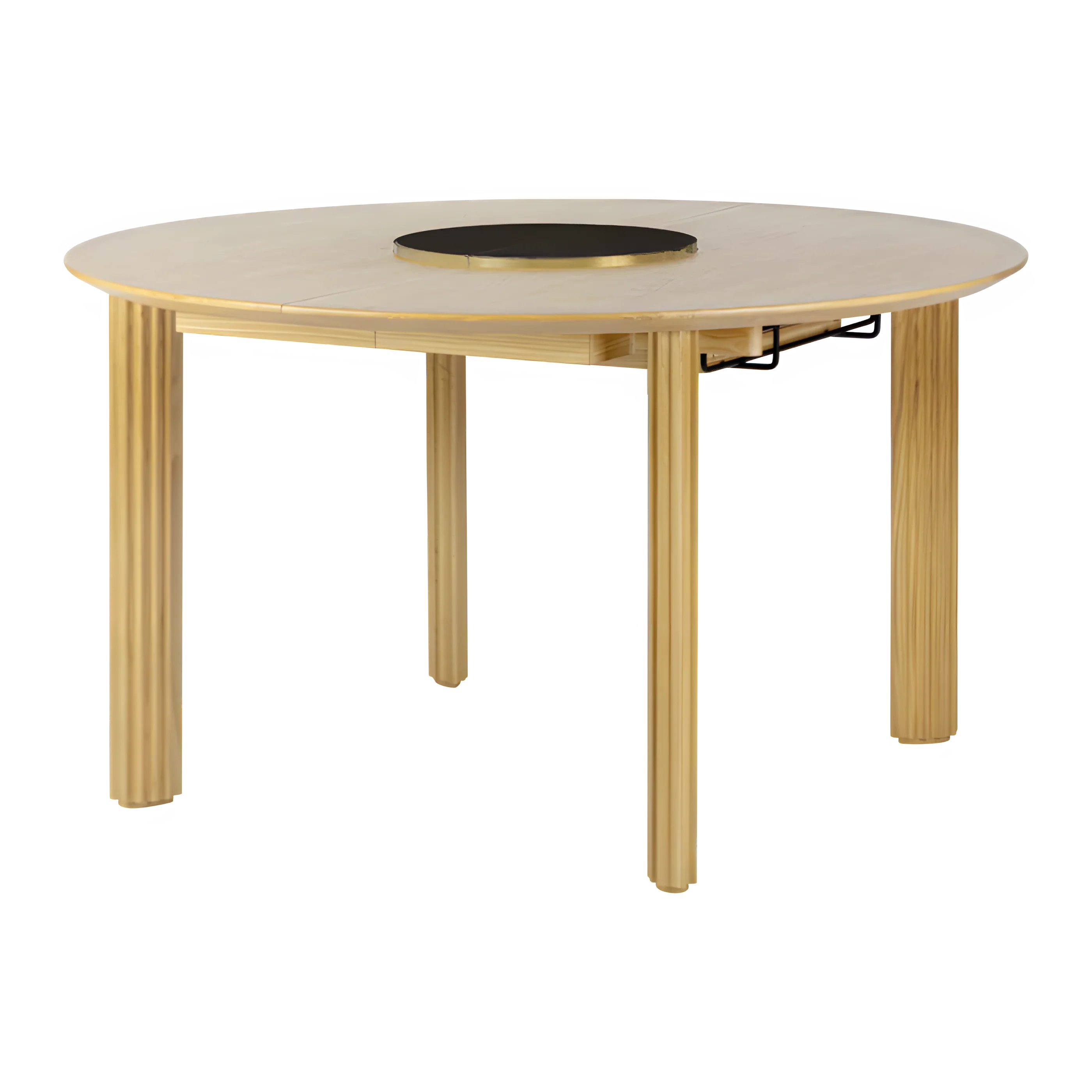 Stół okrągły rozkładany COMFORT CIRCLE dębowy z marmurowym podestem - Image 6