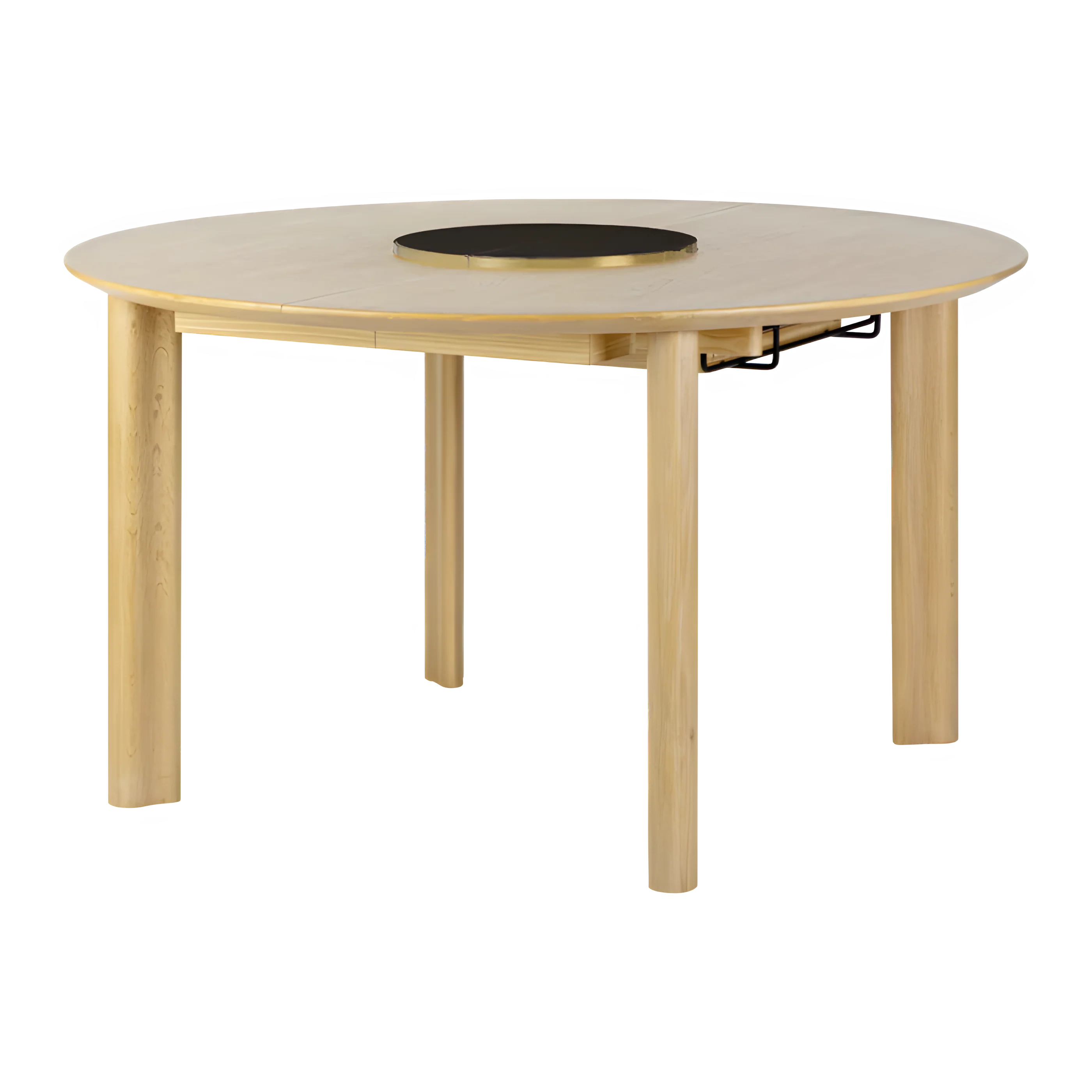 Stół okrągły rozkładany COMFORT CIRCLE dębowy z marmurowym podestem - Image 8