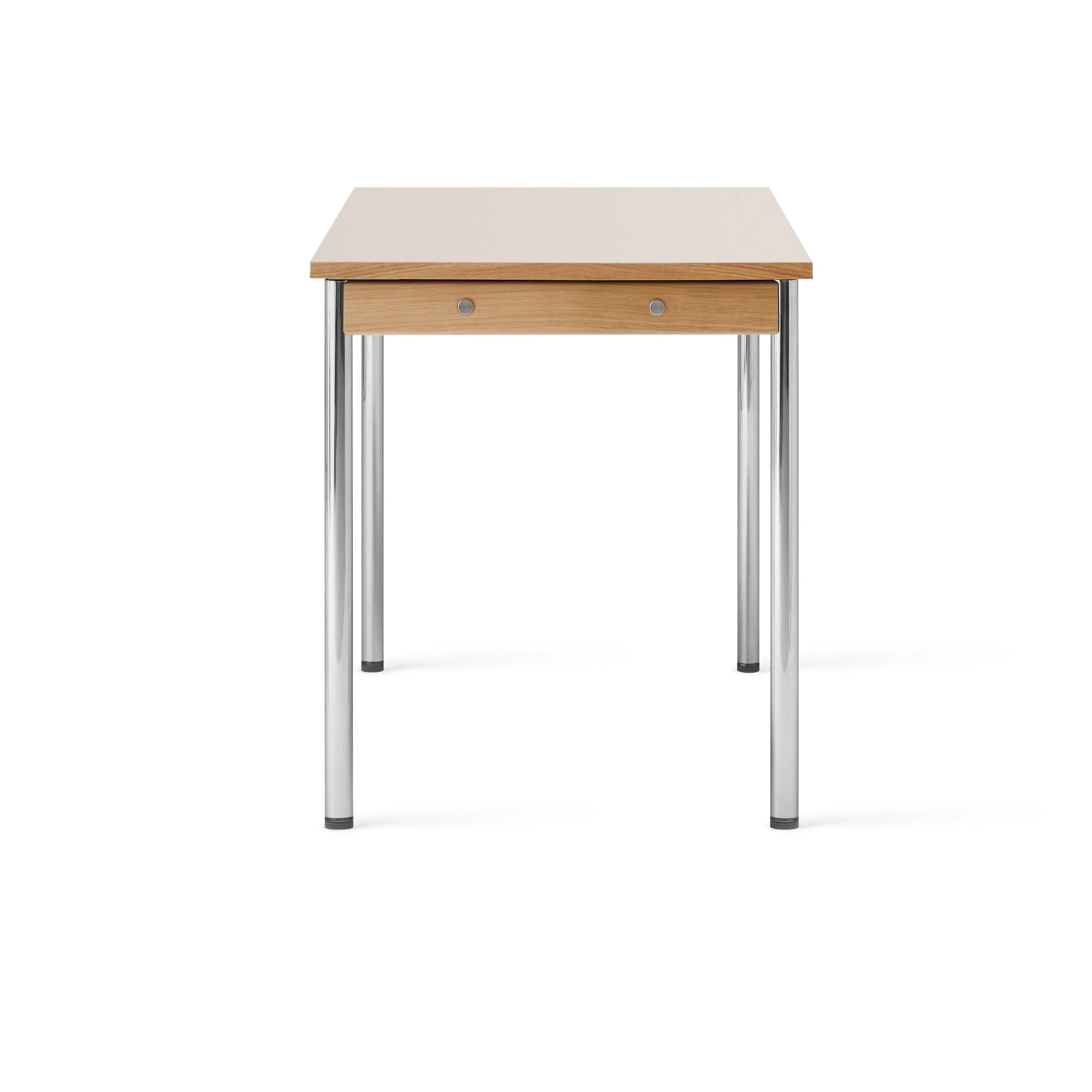 Stół CO kremowy laminat z chromowaną podstawą - Image 3