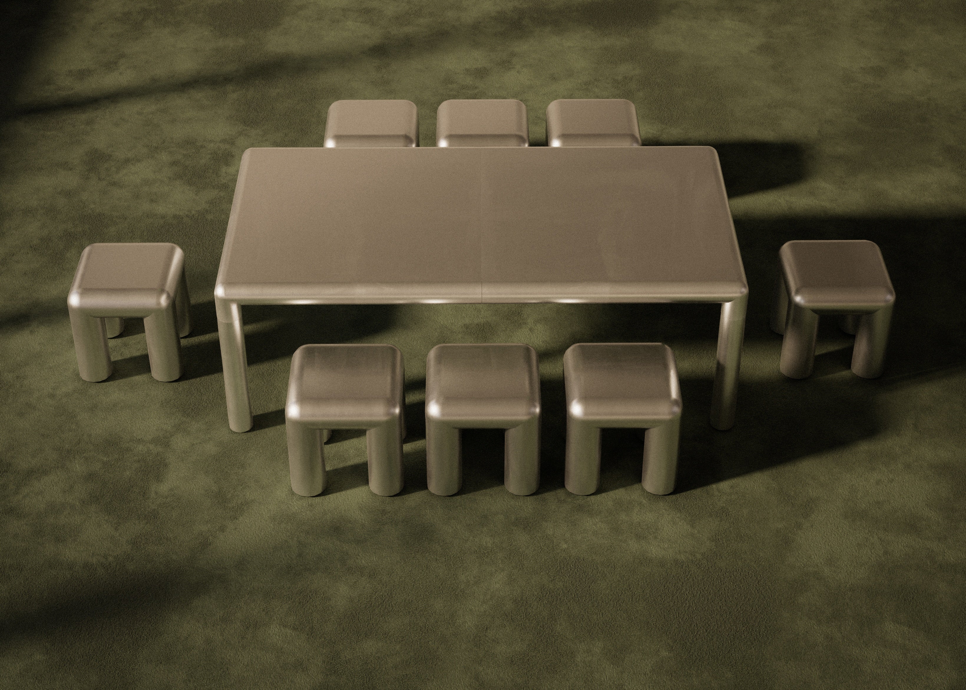 Stół CUBIO aluminium - Image 4
