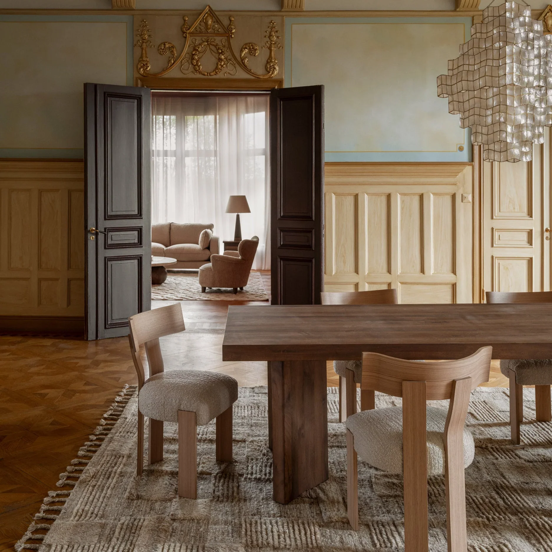 Stół FRENCH drewno orzechowe - Image 6