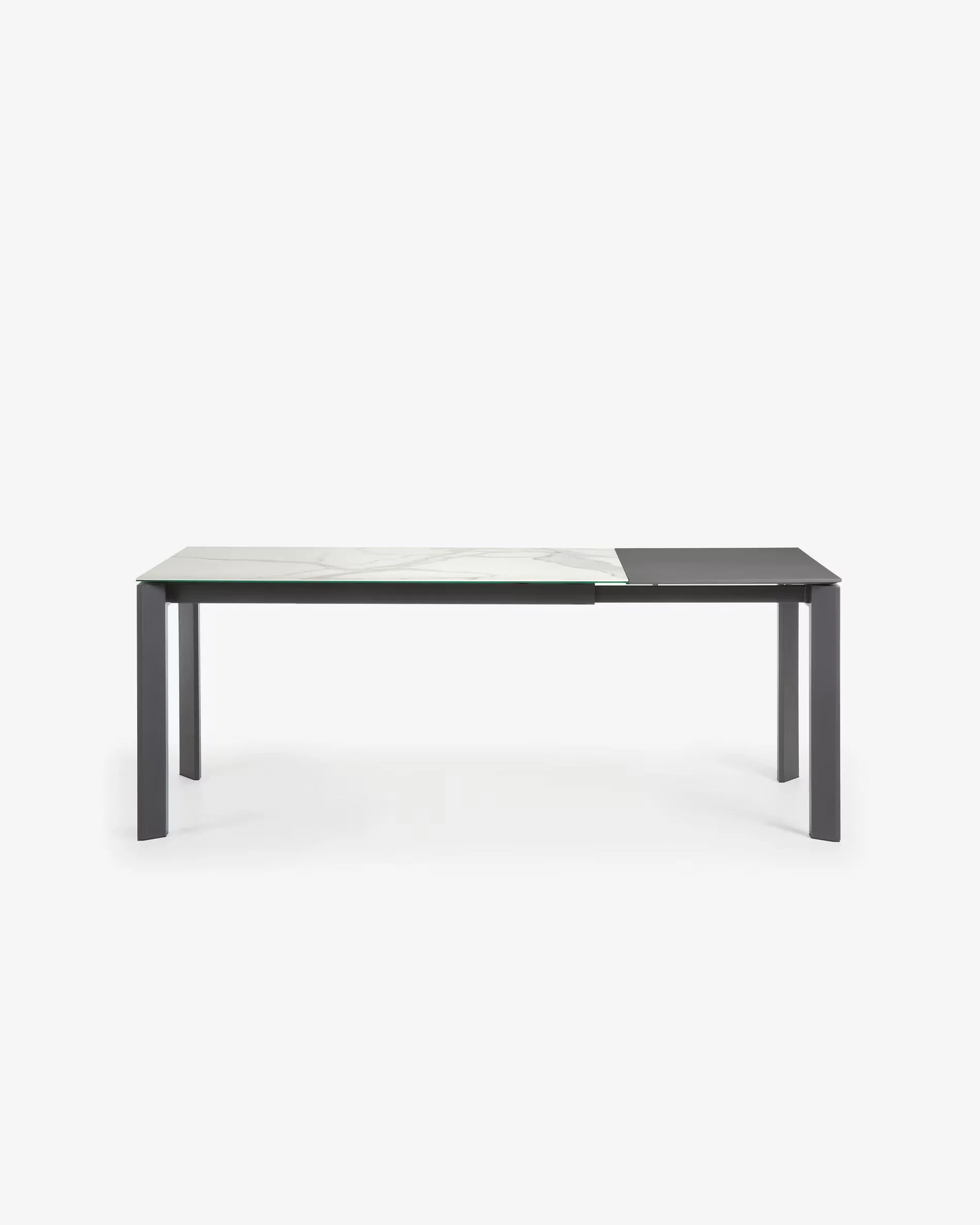 Stół rozkładany AXIS porcelanowy z szarą podstawą - Image 9