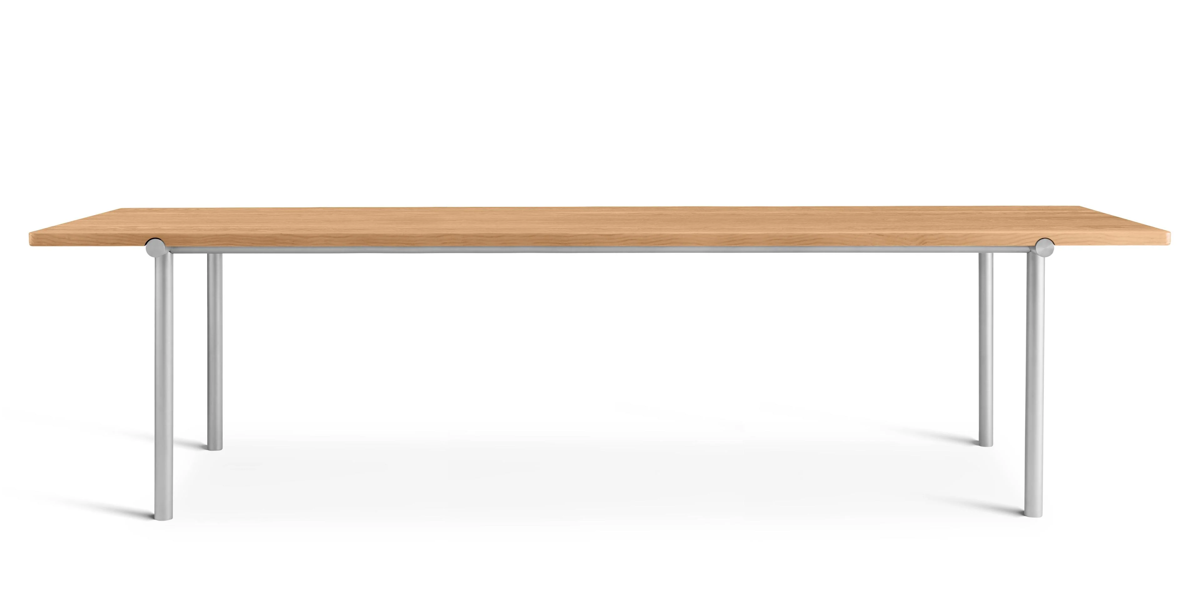 Stół TUBBY TUBE dąb z aluminiową podstawą - Image 7