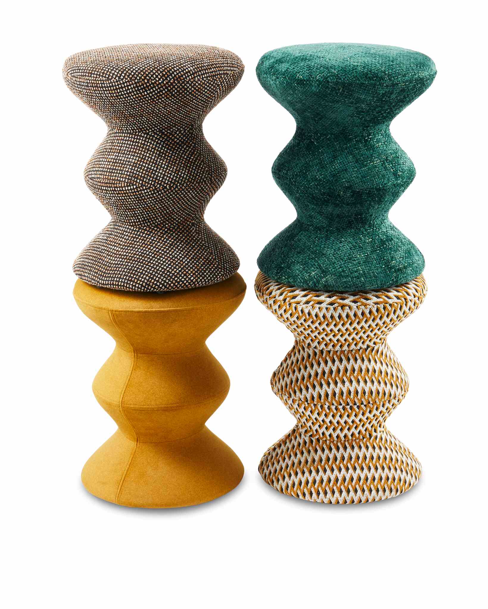 Stołek SOFT ZIG ZAG beżowy - Image 3