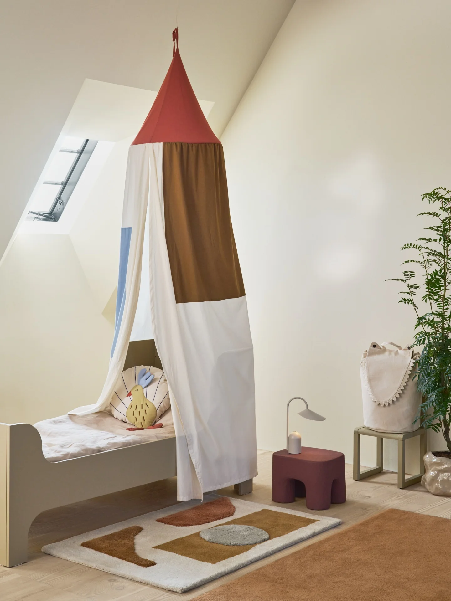 Stołek PODO czerwonobrązowy - Image 3