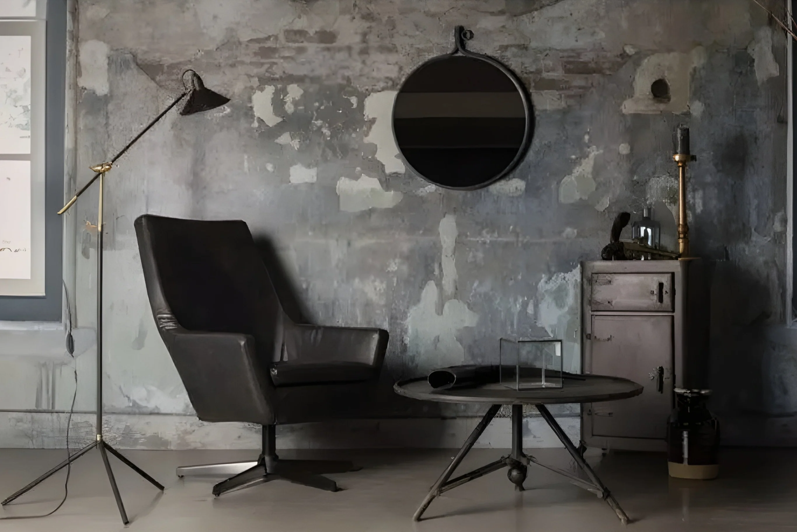 Stolik kawowy industrialny BROK czarny - Image 2