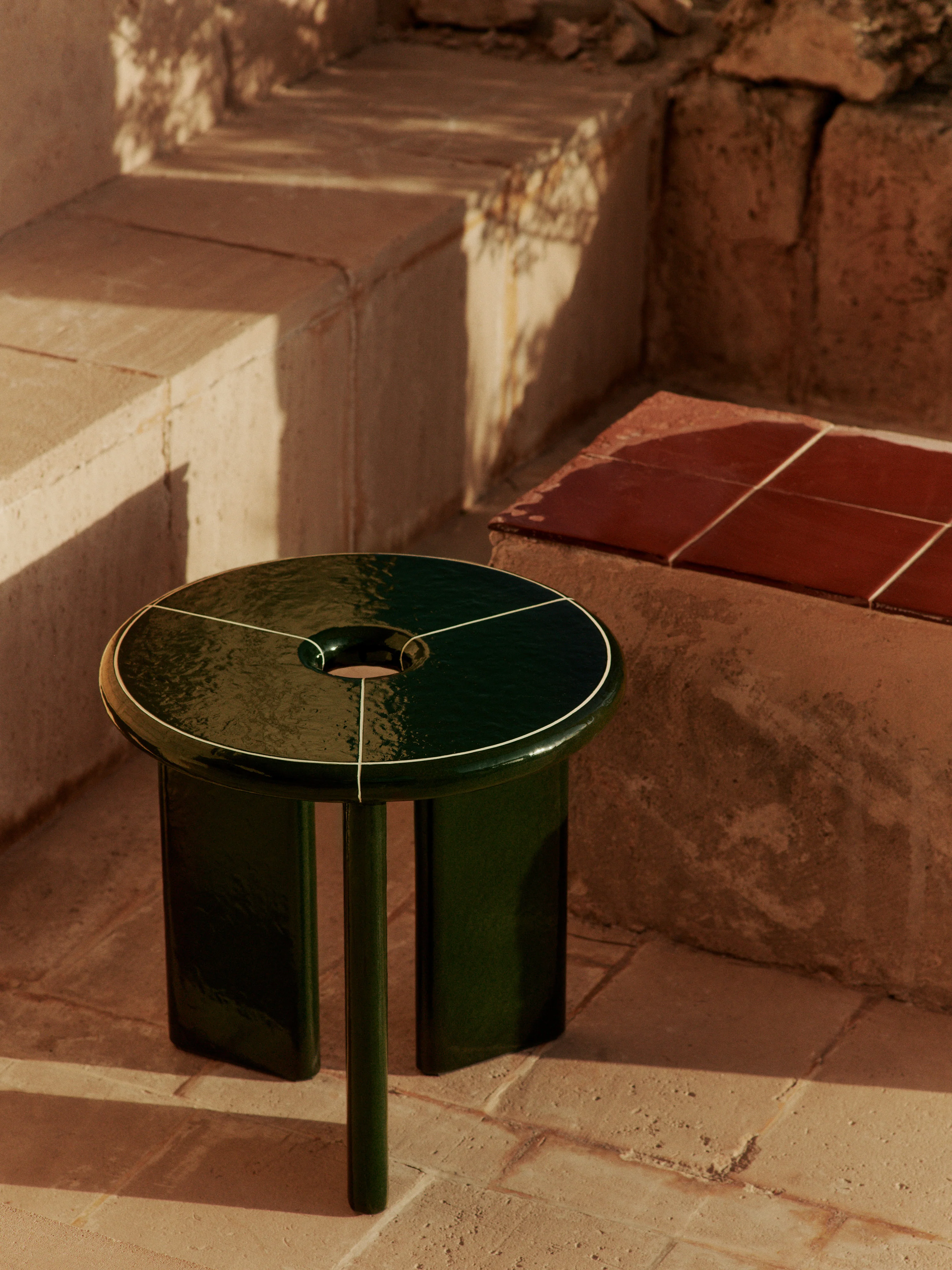 Stolik boczny DEYA ciemnozielony - Image 4