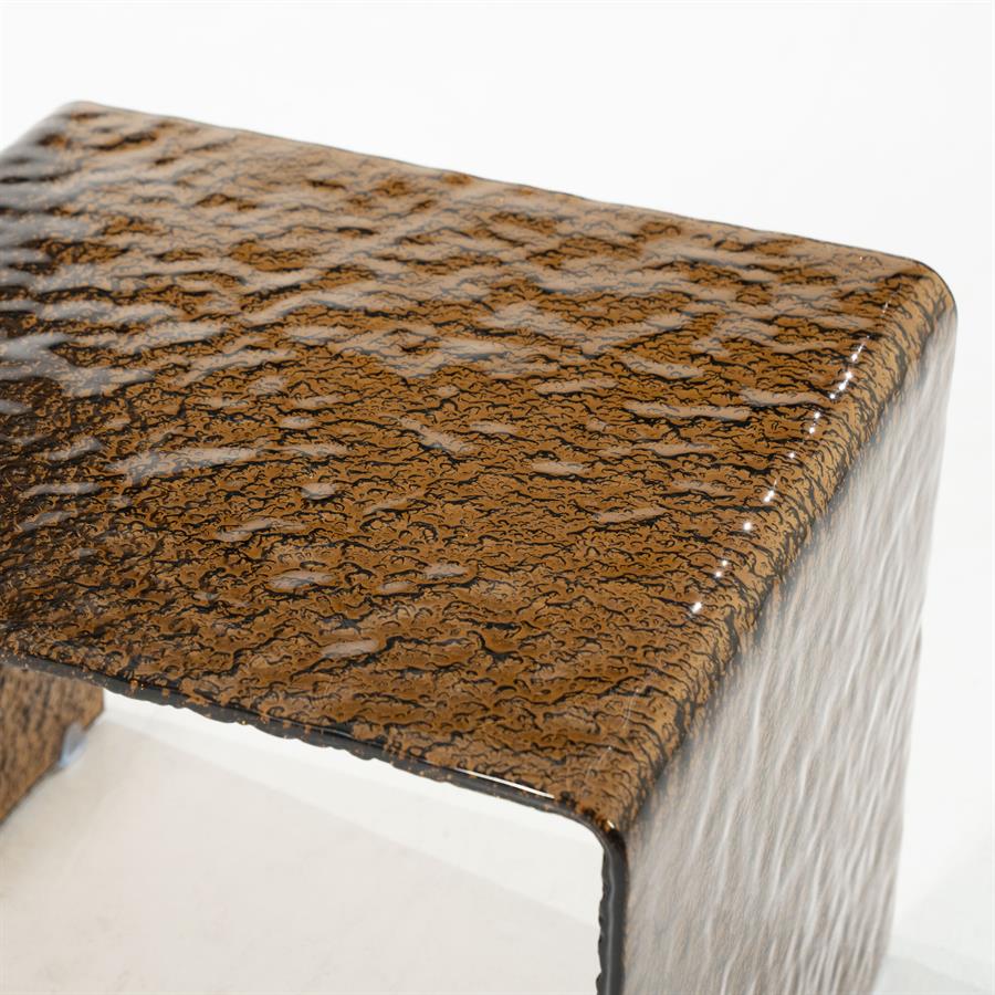Stolik boczny RIPPLE ciemnobrązowe szkło - Image 3