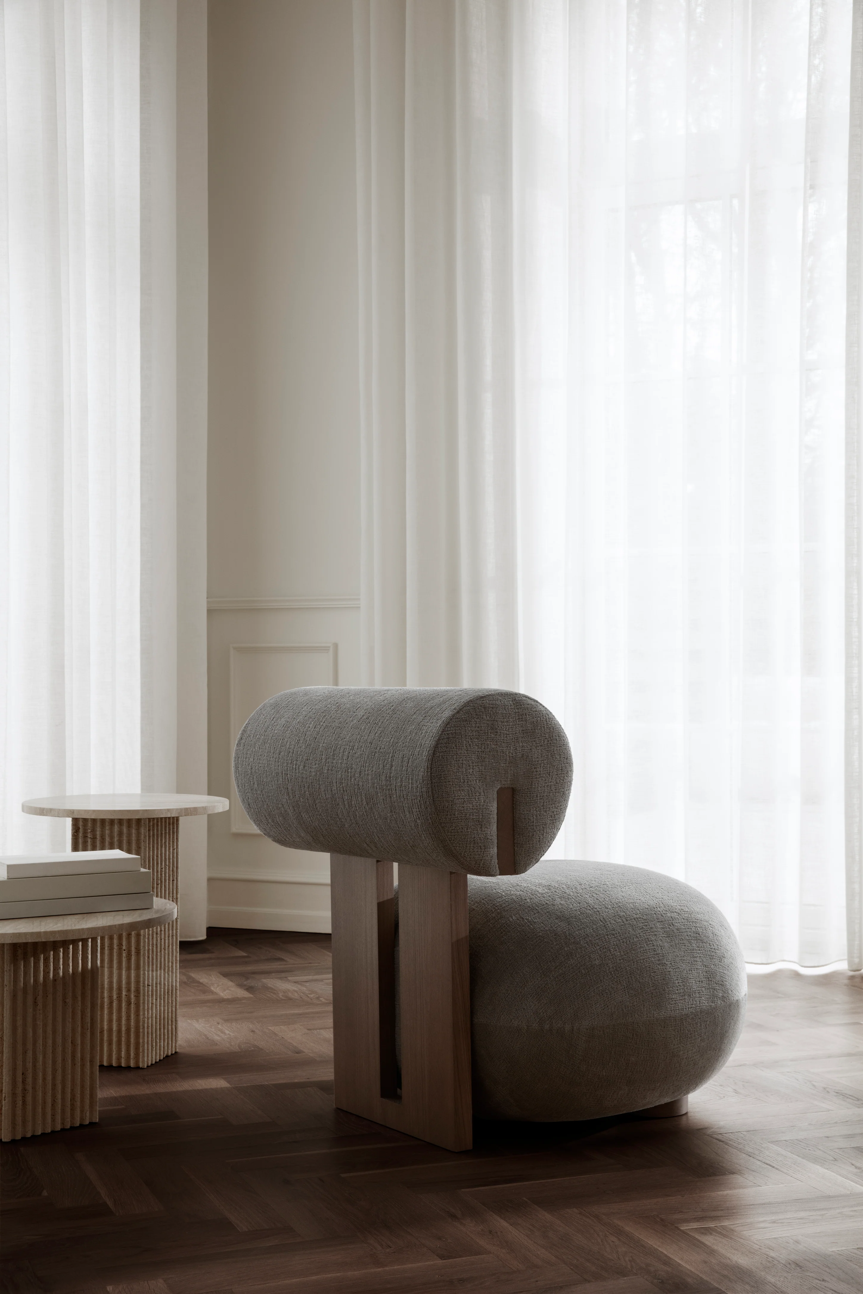 Stolik boczny SOHO szary trawertyn - Image 7