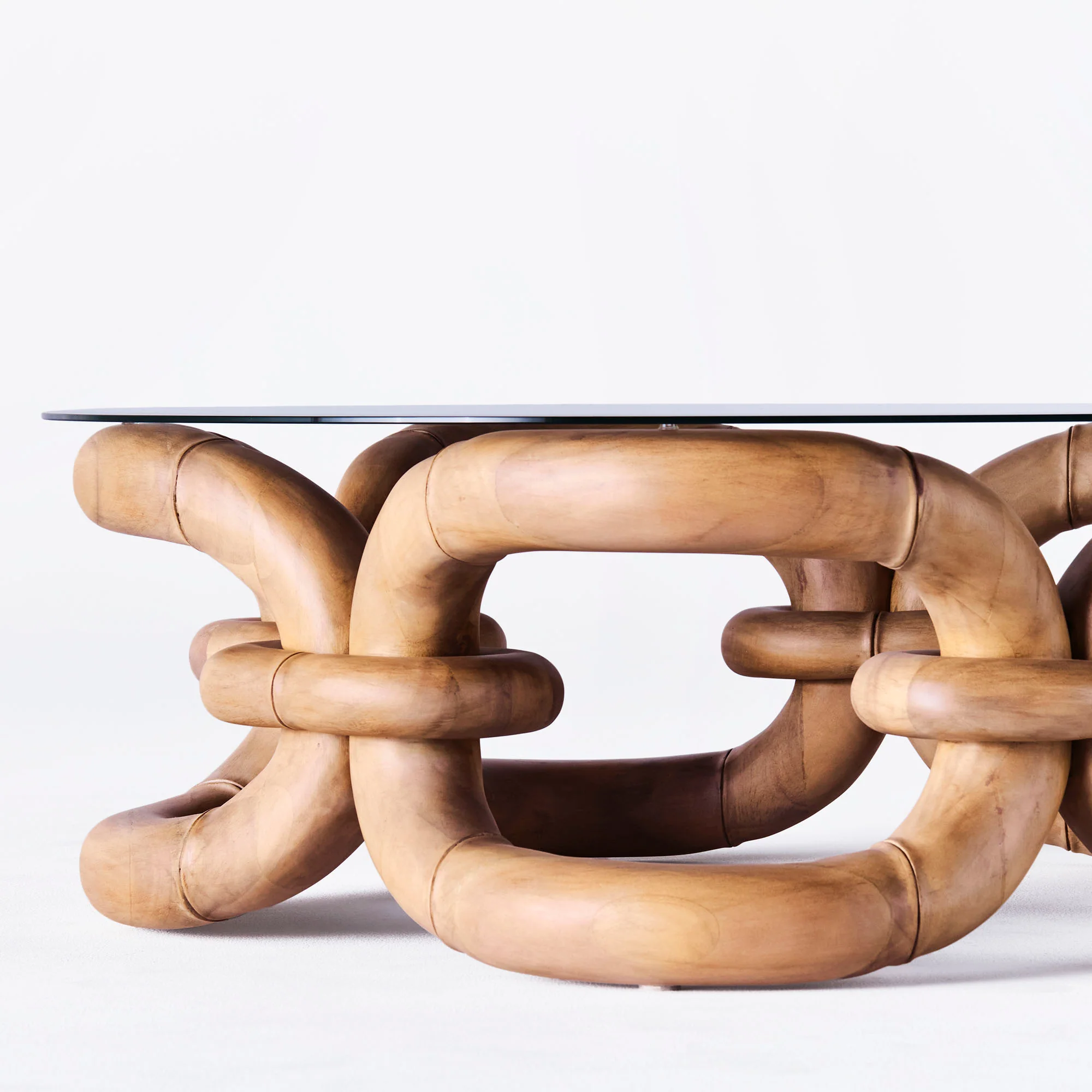 Stolik kawowy BAMBOO BRACELET drewno bukowe - Image 3