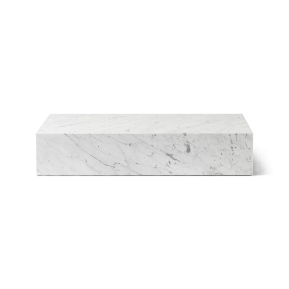 Stolik kawowy PLINTH GRAND biały marmur - Image 3