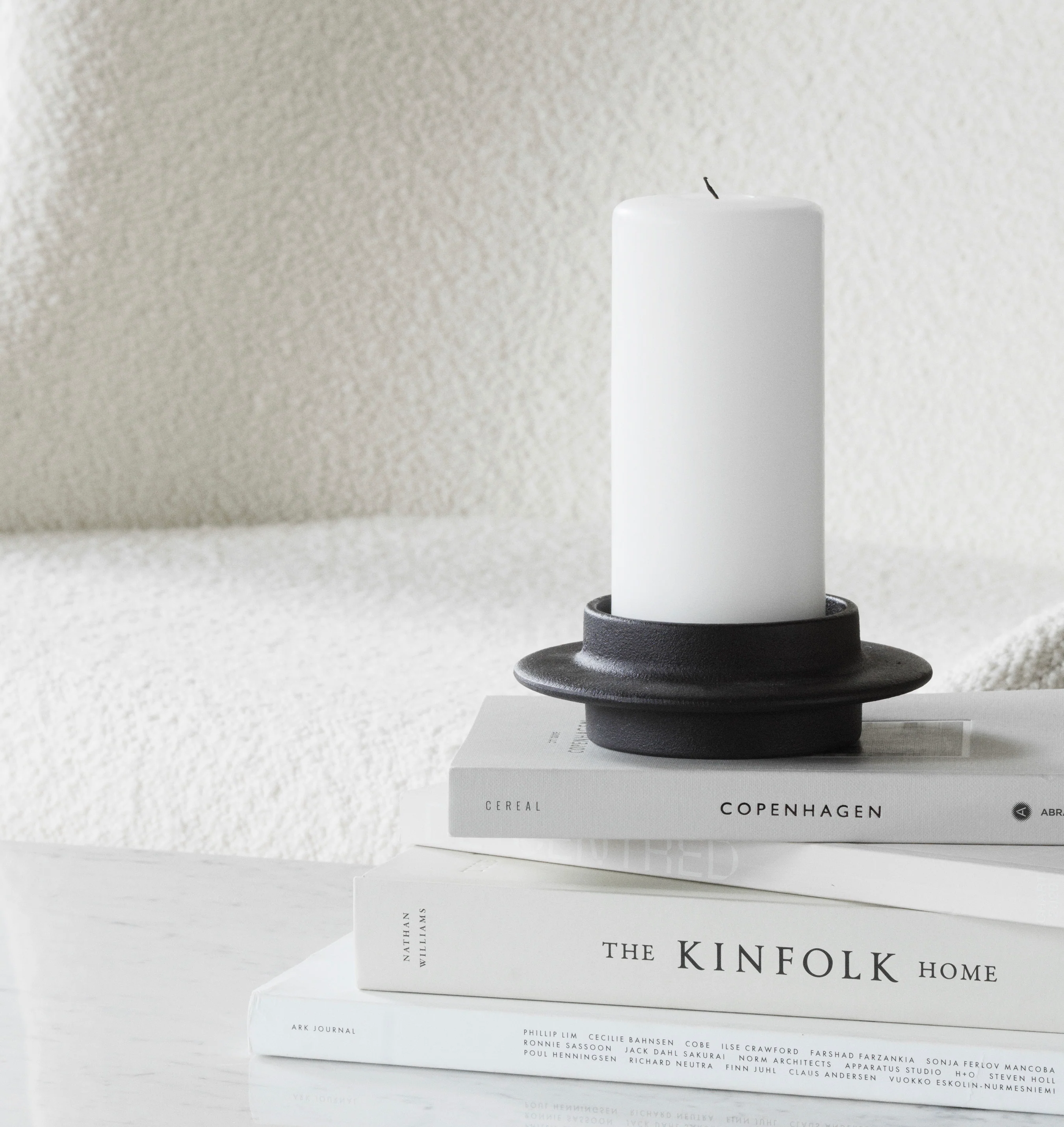 Świecznik HEIMA BLOCK CANDLE czarne żeliwo - Image 2