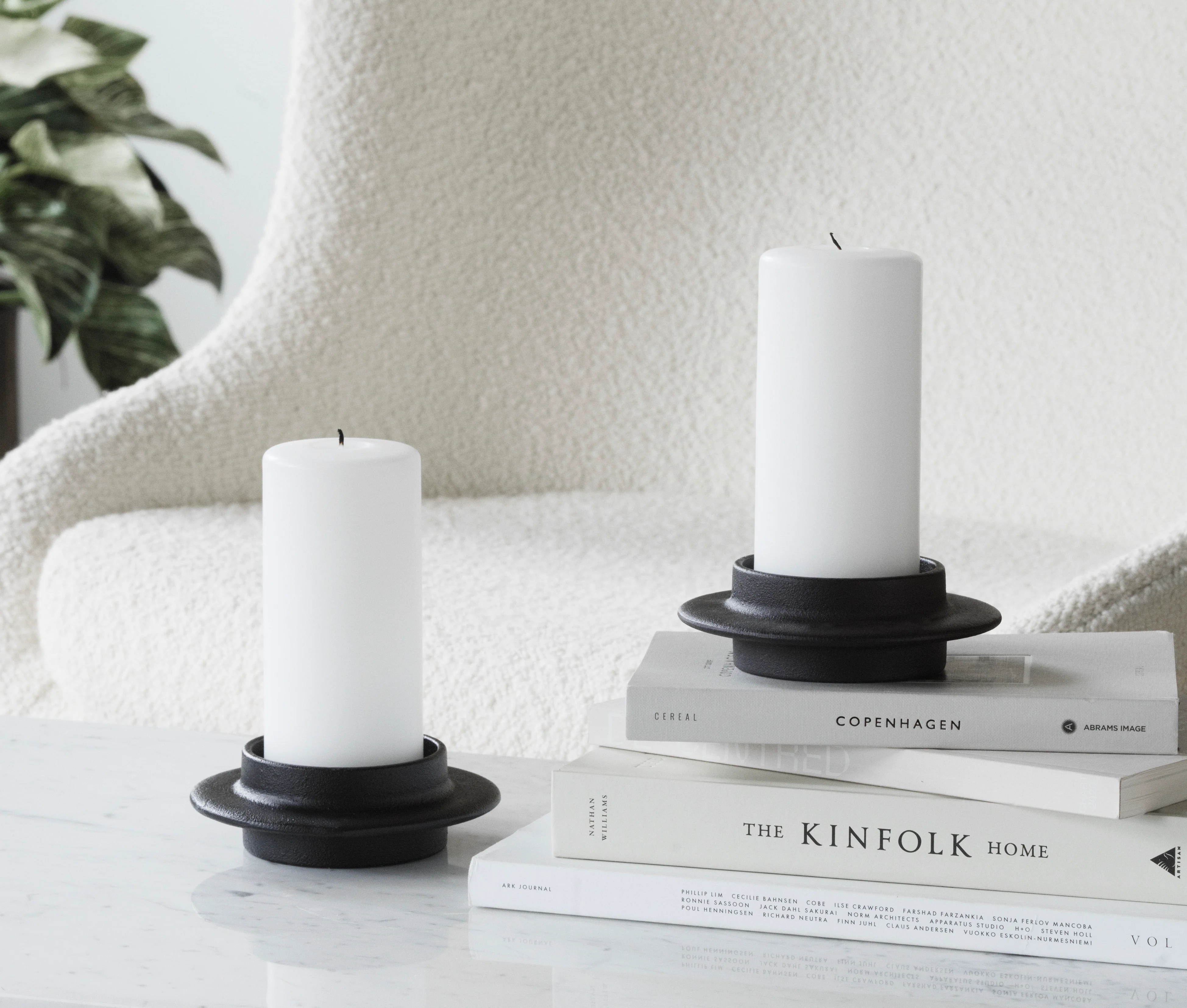Świecznik HEIMA BLOCK CANDLE czarne żeliwo - Image 5