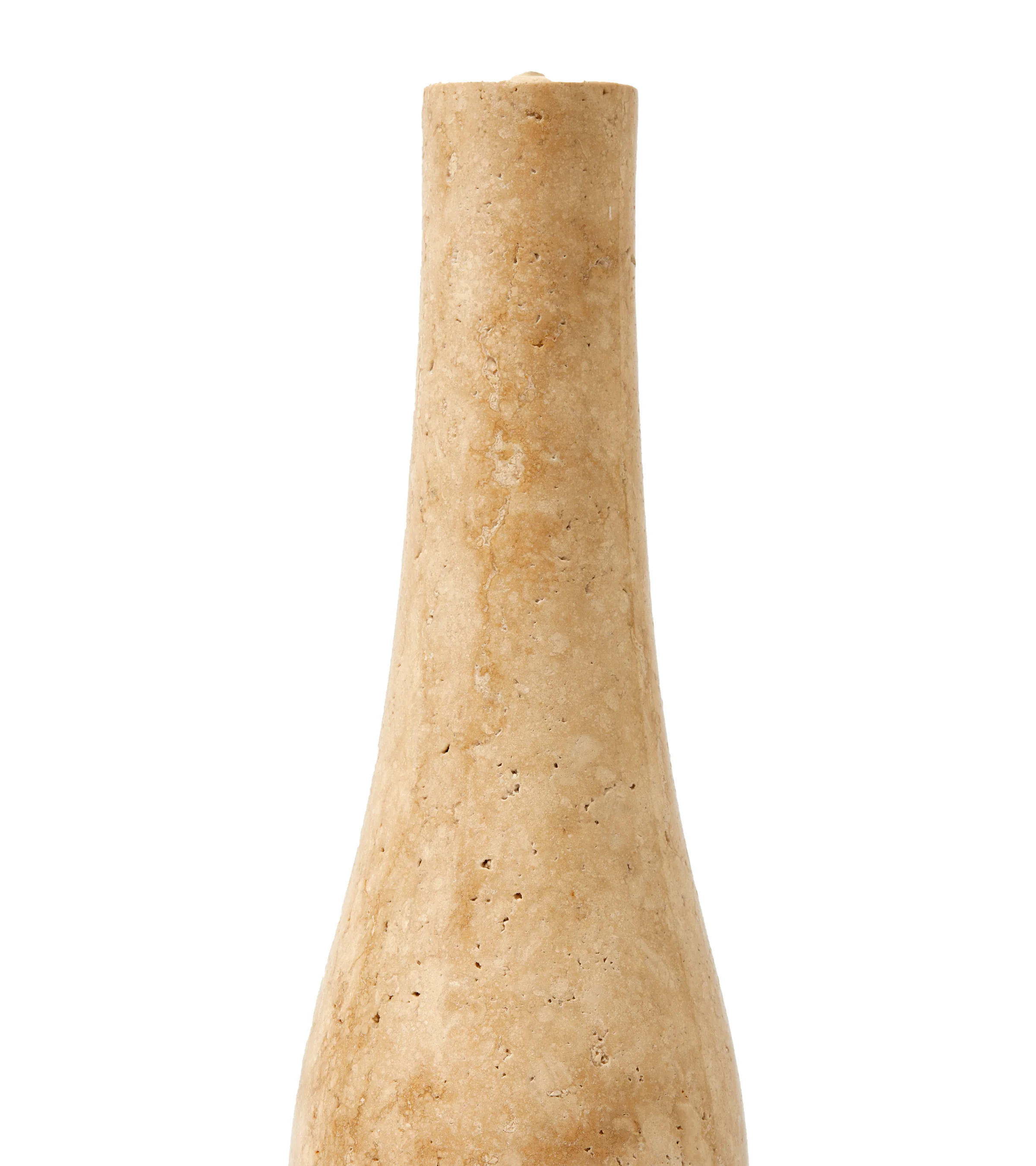Świecznik HERITAGE BOTTLE beżowy trawertyn - Image 5